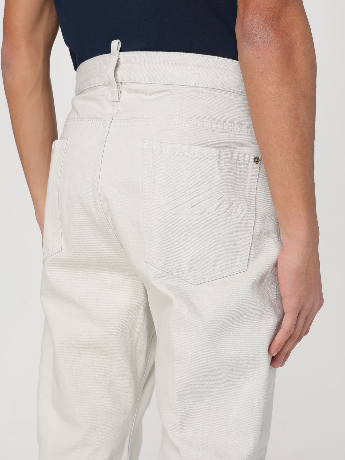 DSQUARED2 JEANS: Jeans Dsquared2 in denim , Bianco - Img 4