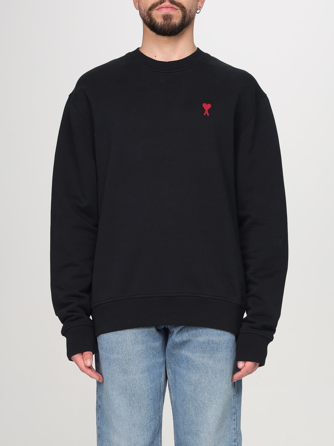 AMI PARIS: Sweater men - Black | Ami Paris sweatshirt