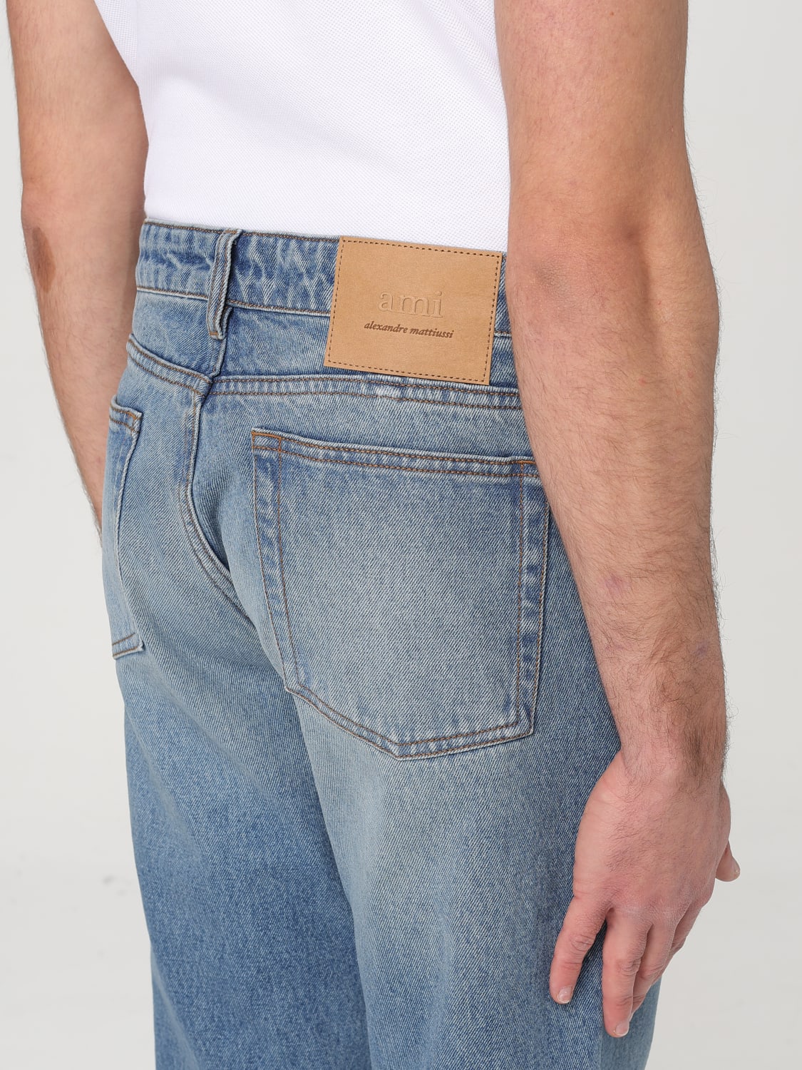 AMI PARIS JEANS: Pants men Ami Paris, Blue - Img 4