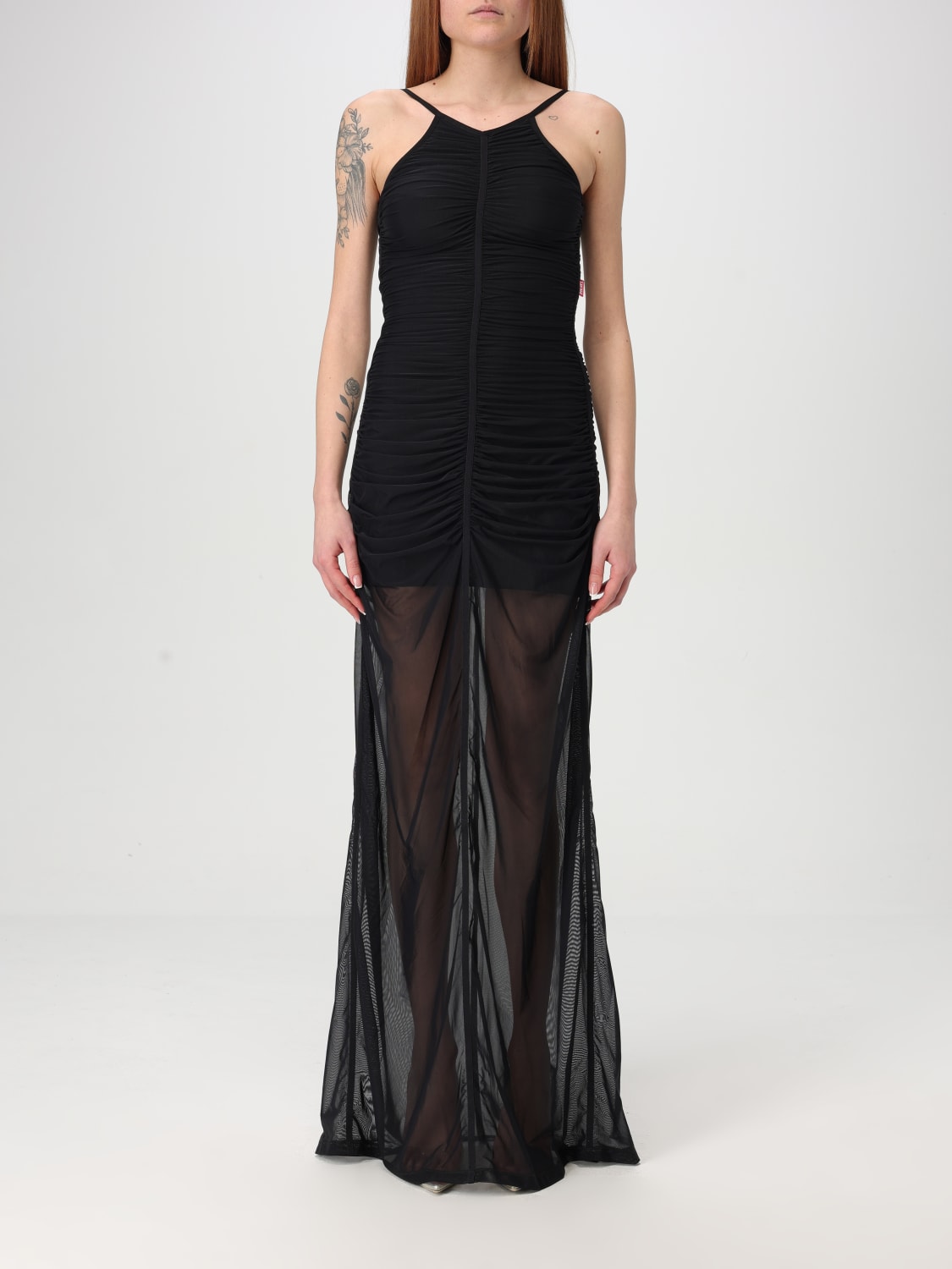 ワンピース DIESEL Woman Dress Black A161240BMBC 9XX Women's Maxi dress with spaghetti straps | Black | Diesel