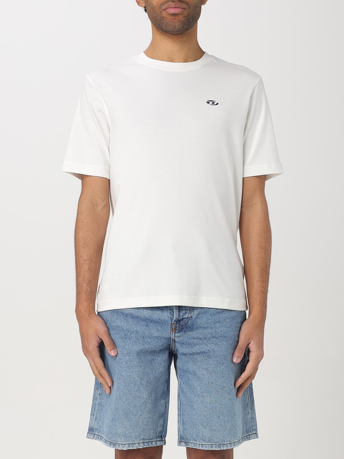 DIESEL：Tシャツ メンズ - ホワイト | GIGLIO.COMオンラインの