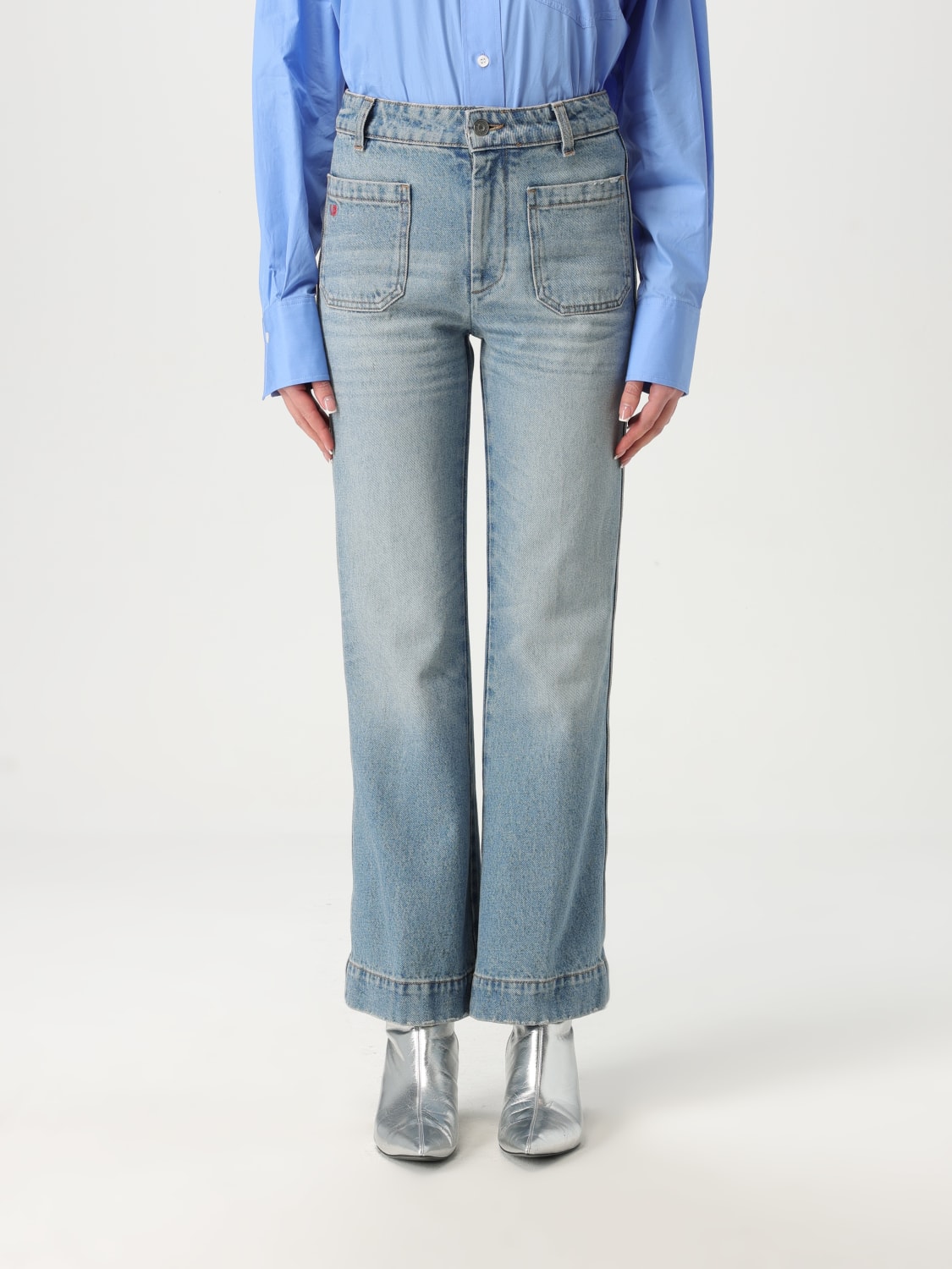 VICTORIA VICTORIA BECKHAM JEANS: Jeans Victoria Victoria Beckham in denim , Denim - Img 1