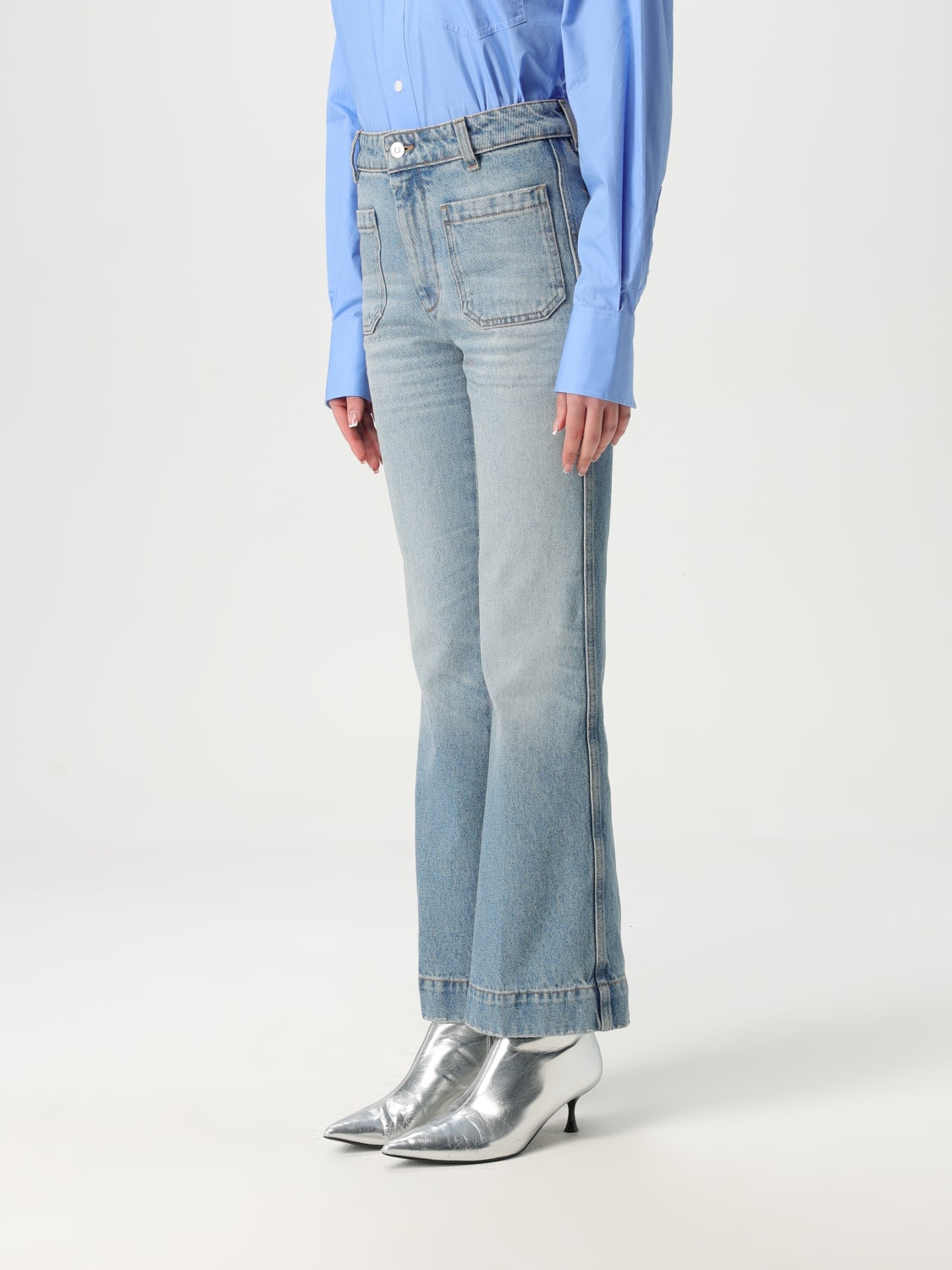 VICTORIA VICTORIA BECKHAM JEANS: Jeans Victoria Victoria Beckham in denim , Denim - Img 4