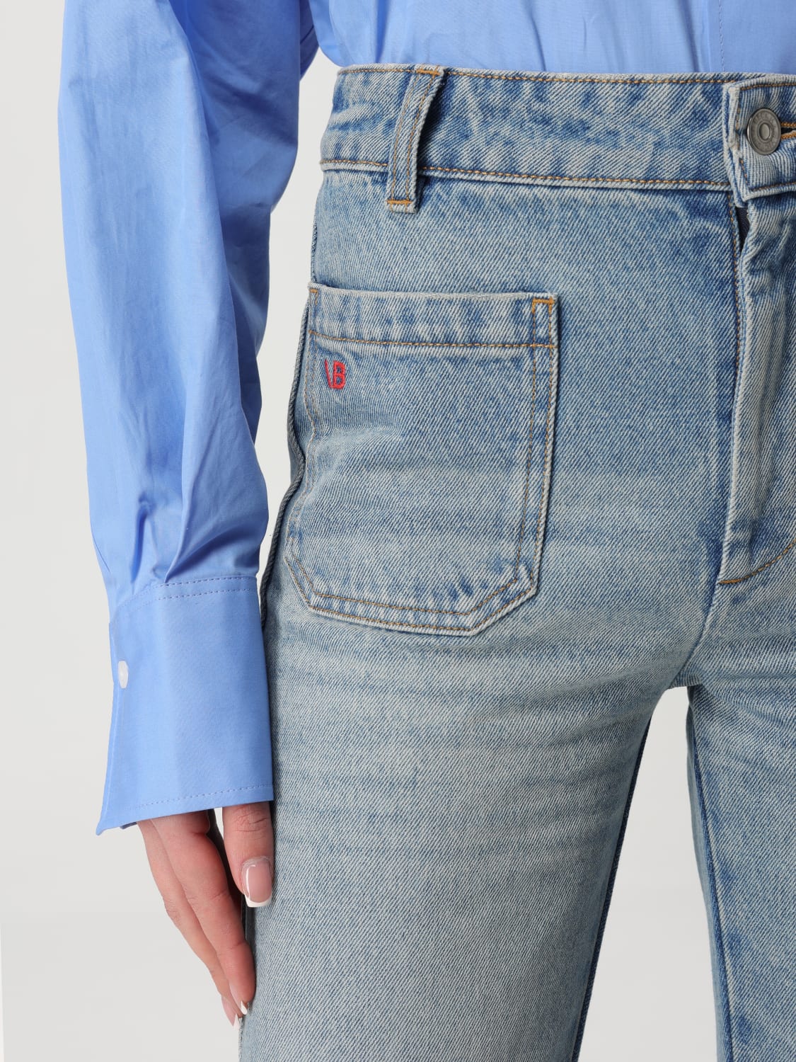 VICTORIA VICTORIA BECKHAM JEANS: Jeans Victoria Victoria Beckham in denim , Denim - Img 5
