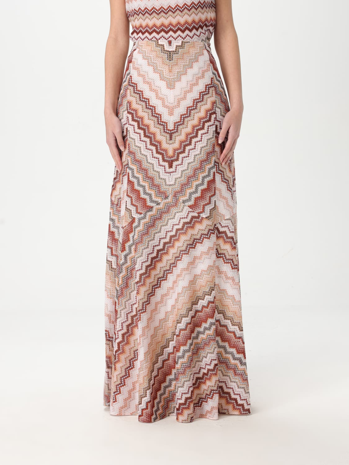 スカート MISSONI Woman Skirt Multicolor DS25SH0DBR00ZU S91N6 Mini skirt in zig zag lamé viscose blend