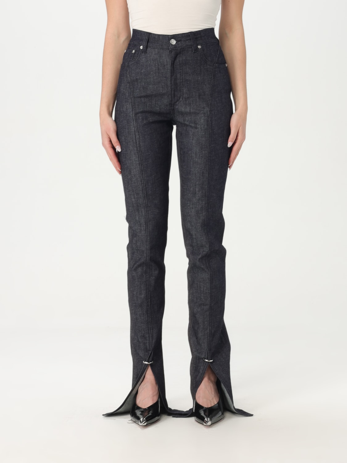 デニム・ジーパン MUGLER Woman Jeans Blue 25P6PA04962013 RD600 MUGLER: denim flared jeans - Blue | Mugler jeans