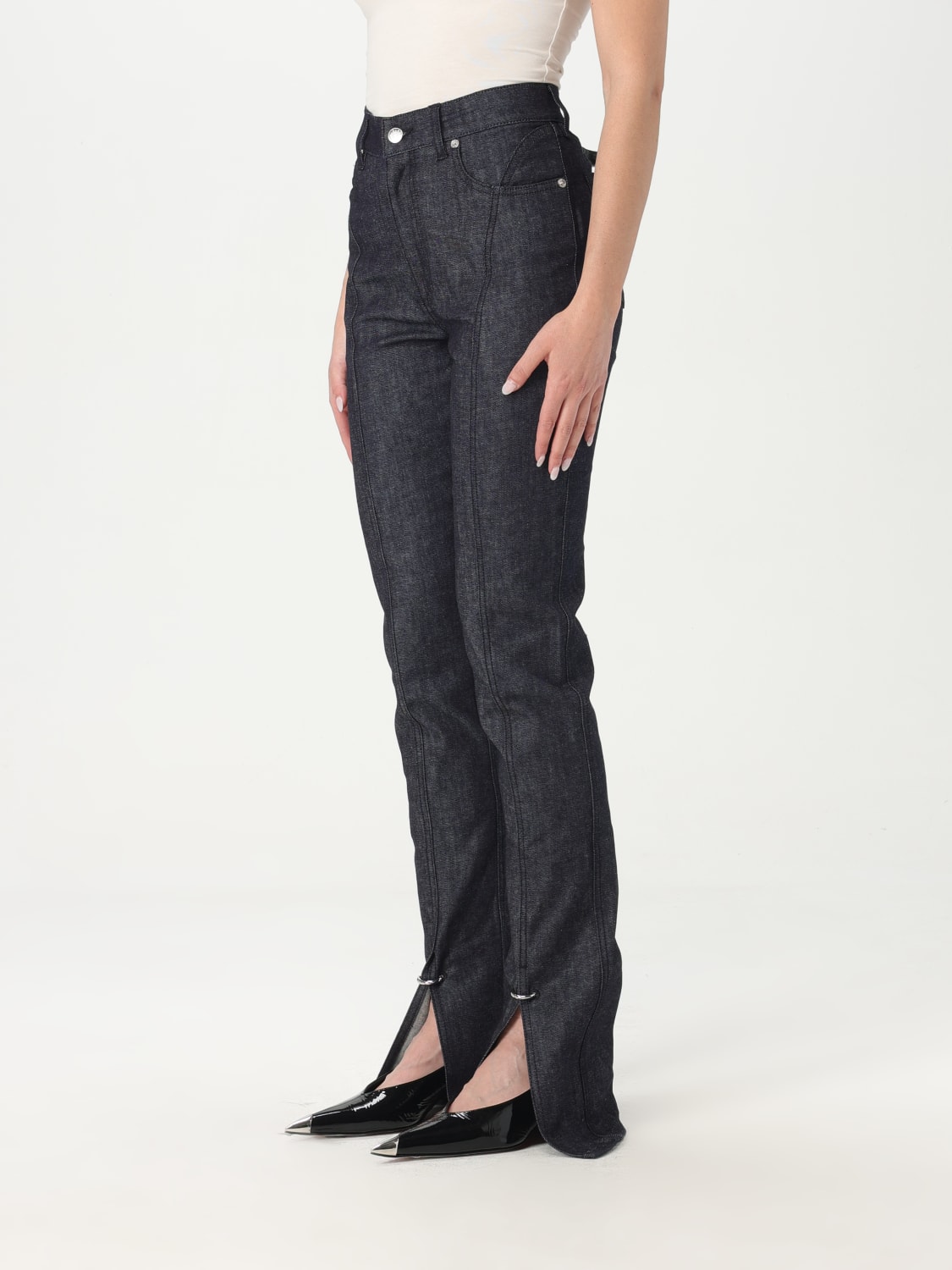 デニム・ジーパン MUGLER Woman Jeans Blue 25P6PA04962013 RD600 MUGLER: denim flared jeans - Blue | Mugler jeans