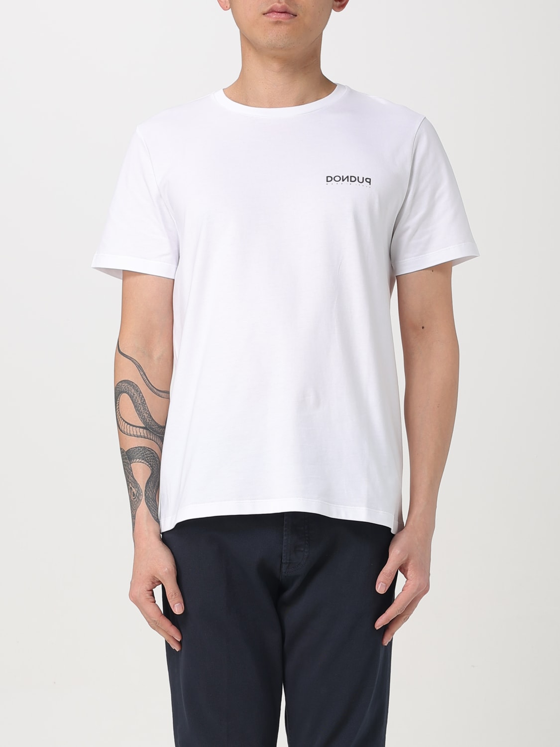 Tシャツ・カットソー DONDUP Men T-shirt White US198JF0309UIT3 000 DONDUP: T-shirt men - White | Dondup t-shirt US198JF0309UIT3