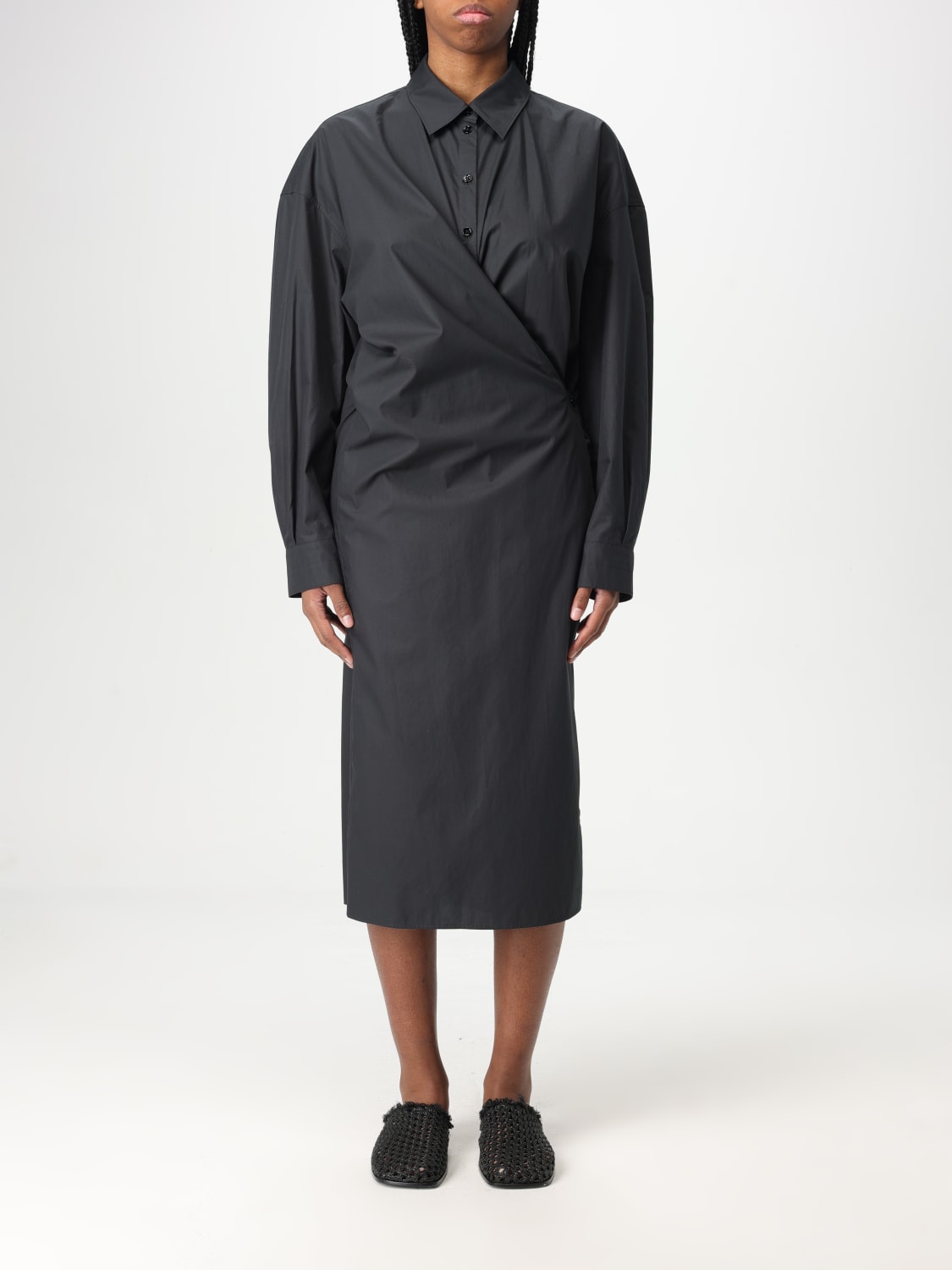 ワンピース LEMAIRE Woman Dress Black DR1092LF588 BK995 LEMAIRE: Dress woman - Black | Lemaire dress DR1092LF588