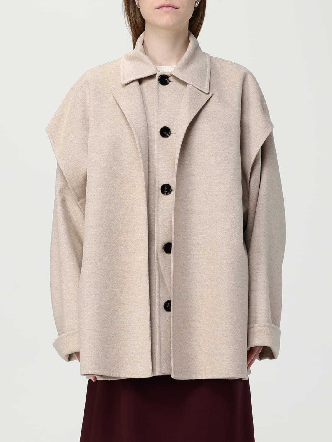 コート BOTTEGA VENETA Woman Coat Beige 781309V3000 2611 BOTTEGA VENETA: Coat woman - Beige | Bottega Veneta coat