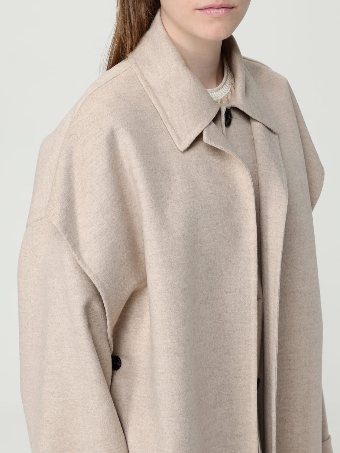 コート BOTTEGA VENETA Woman Coat Beige 781309V3000 2611 BOTTEGA VENETA: Coat woman - Beige | Bottega Veneta coat