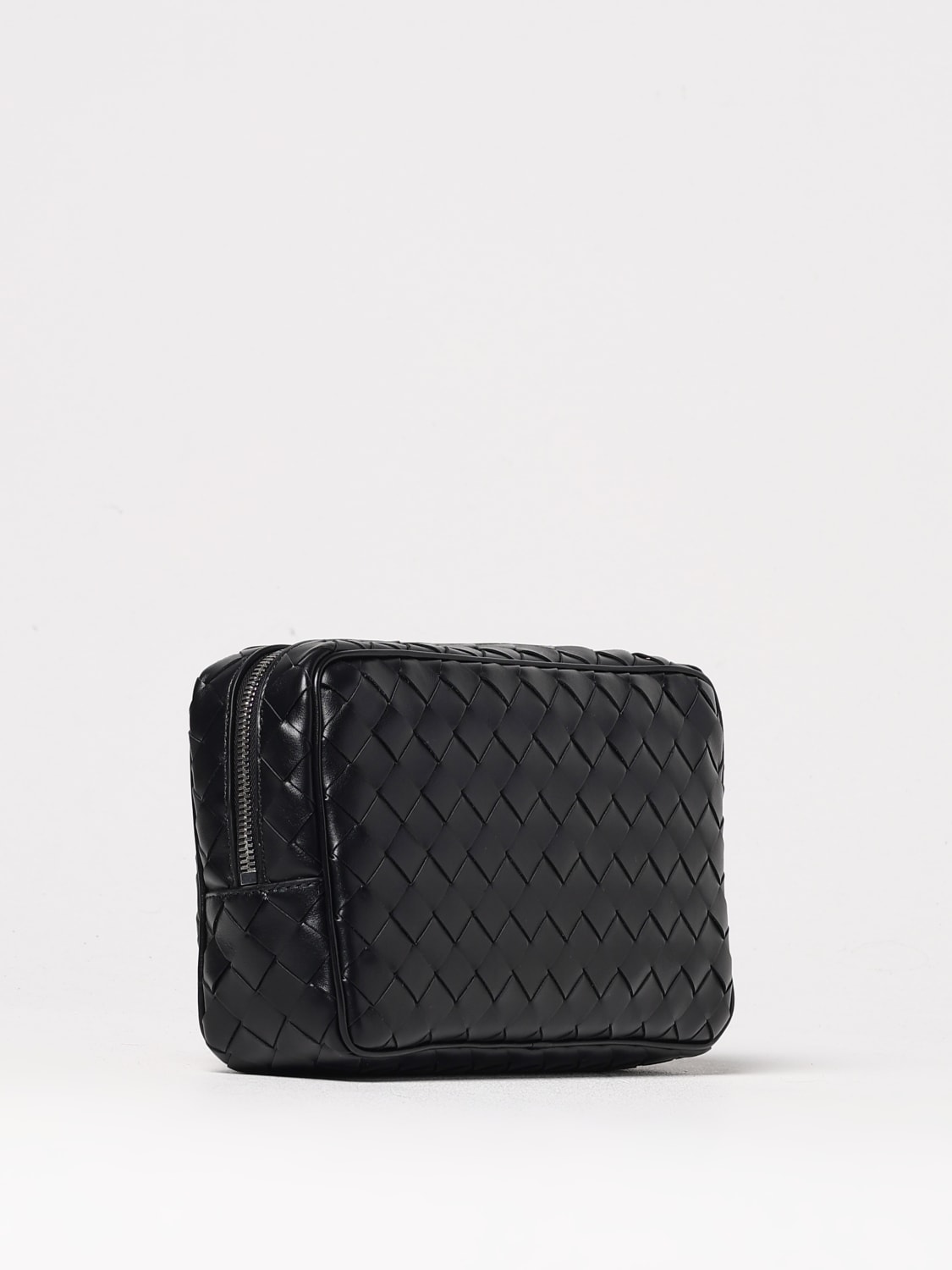 BOTTEGA VENETA PORTADOCUMENTI: Pochette Bottega Veneta in pelle intrecciata , Nero - Img 3