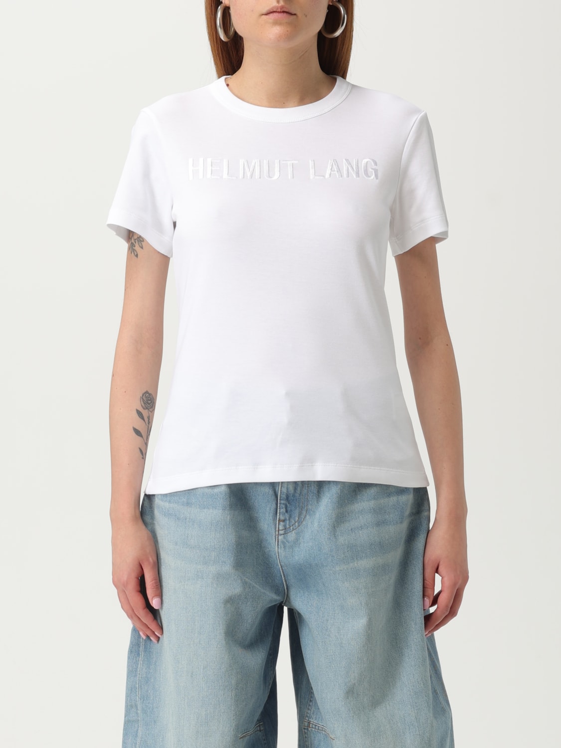 HELMUT LANG T-SHIRT: T-shirt woman Helmut Lang, White - Img 1