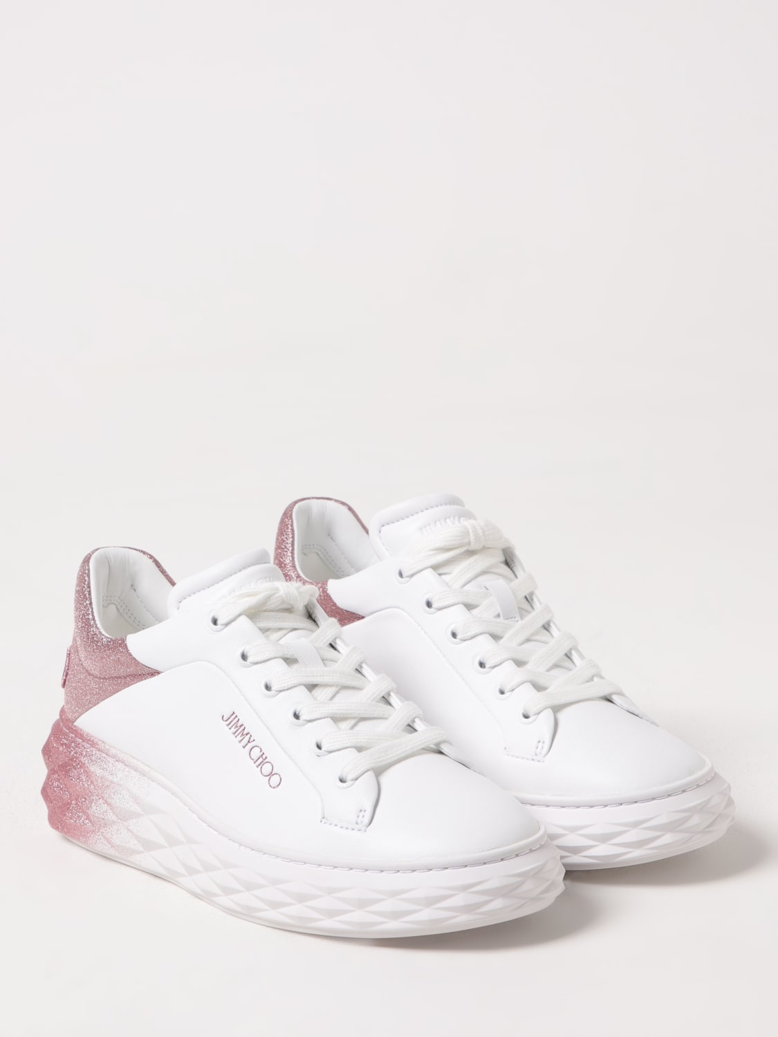 スニーカー JIMMY CHOO Women Sneakers DIAMONDMAXIFIIIVRROSE White JIMMY CHOO: Sneakers woman - White | Jimmy Choo sneakers