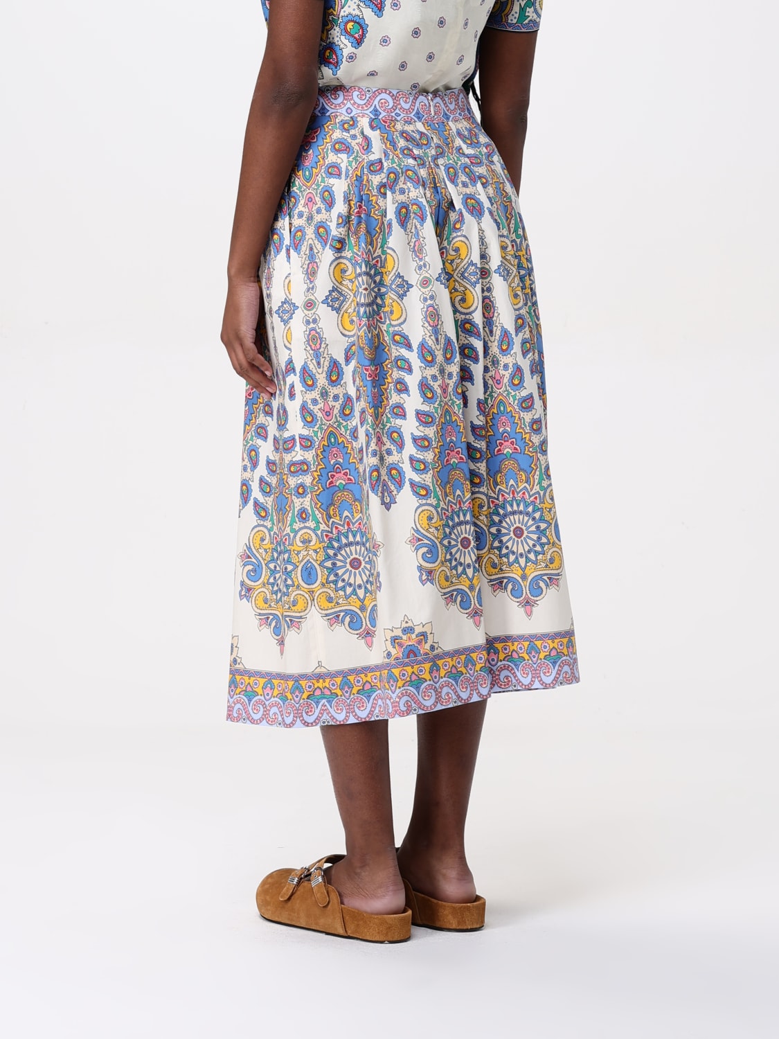 スカート ETRO Woman Skirt Gnawed Blue WRFA011299SP5B3 X0800 ETRO: Skirt woman - Gnawed Blue | Etro skirt WRFA011299SP5B3