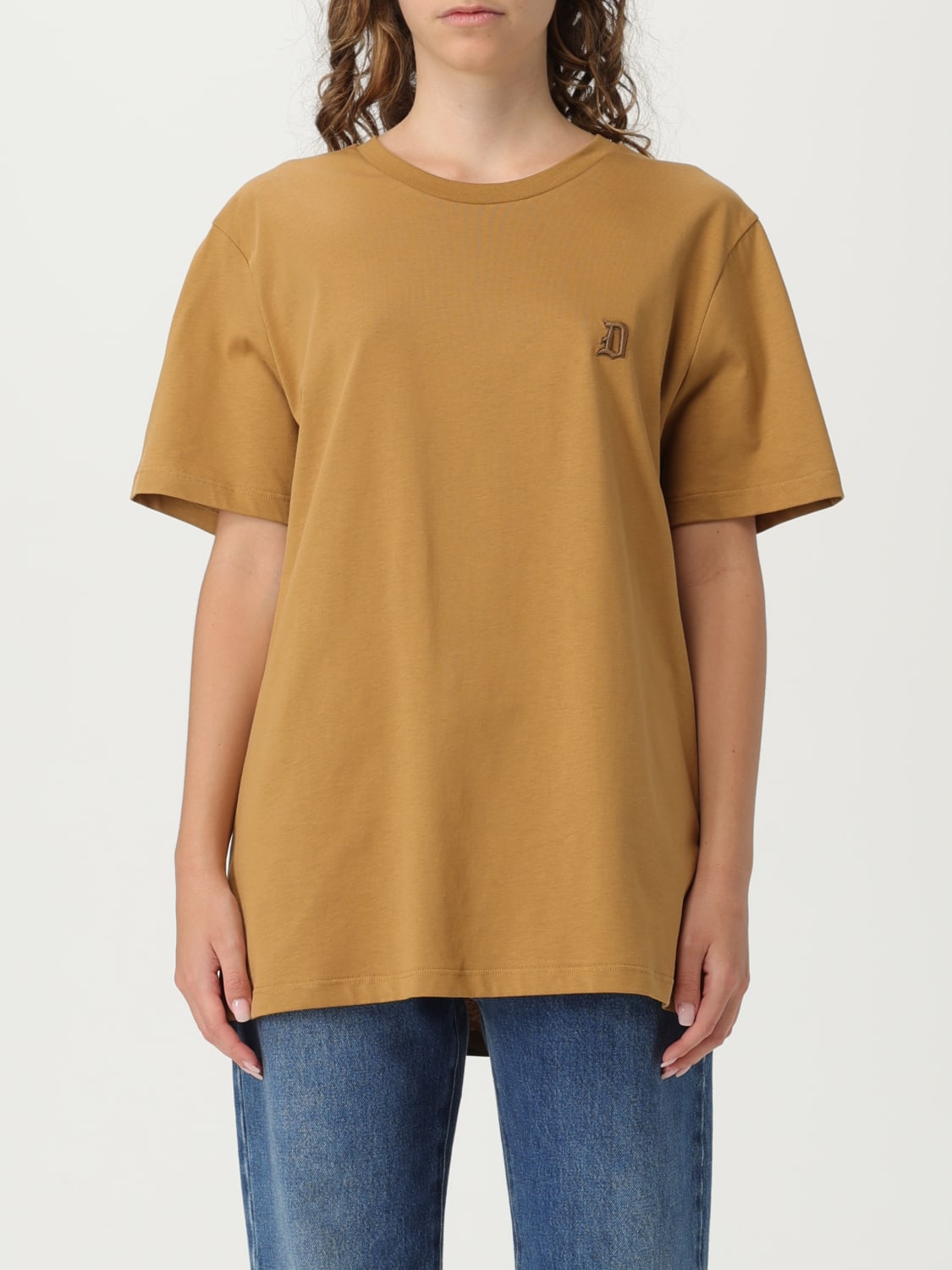 Tシャツ・カットソー DONDUP Woman T-Shirt Camel US198JF0309UFS6 397 DONDUP: Sweater woman - Camel | Dondup t-shirt