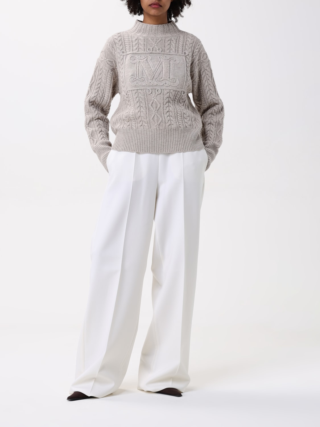 MAX MARA: Pants woman - White | Max Mara pants 2511131031600