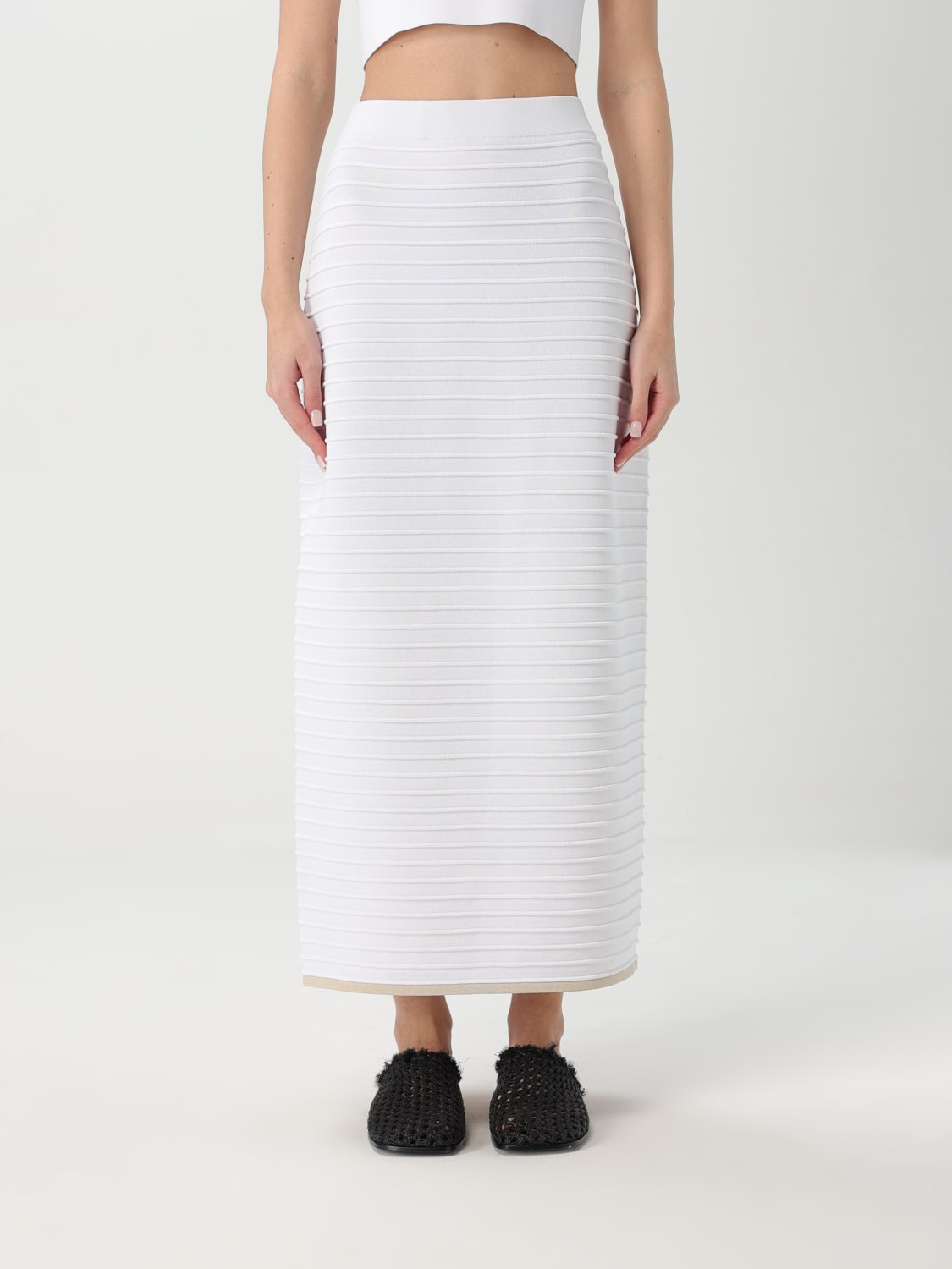 スカート LIVIANA CONTI Woman Skirt White F5SG34 A01-0 LIVIANA CONTI: Skirt woman - White | Liviana Conti skirt