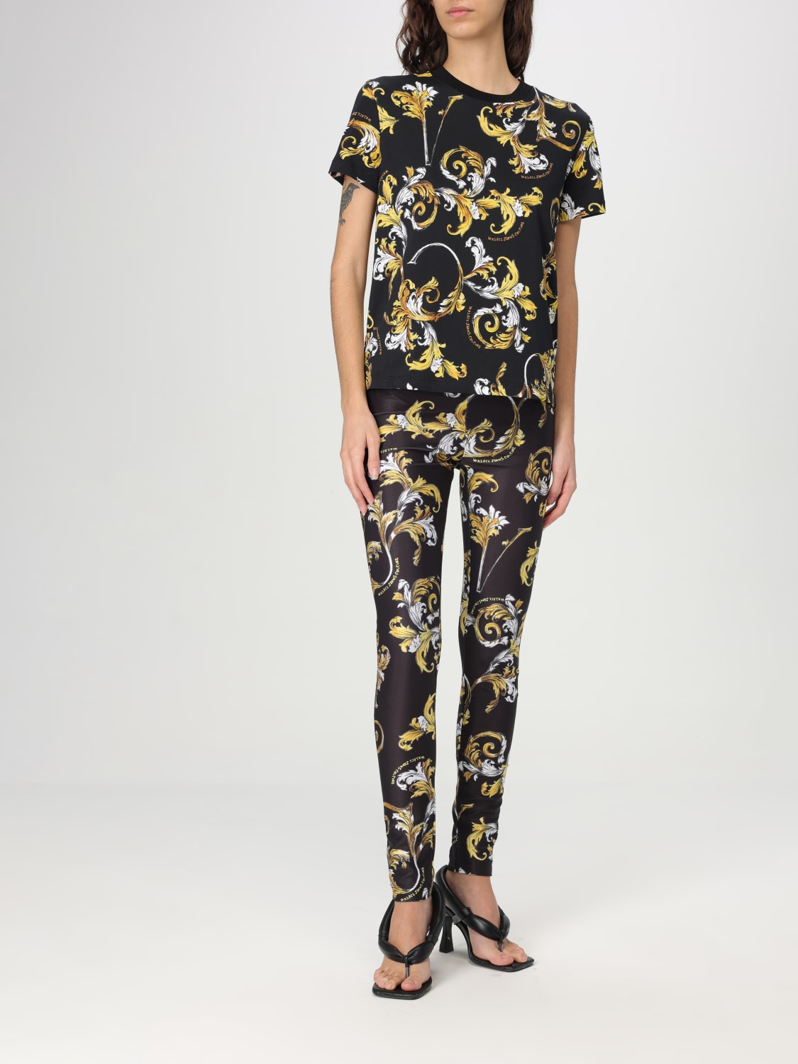 VERSACE JEANS COUTURE: T-shirt woman - Black | Versace Jeans