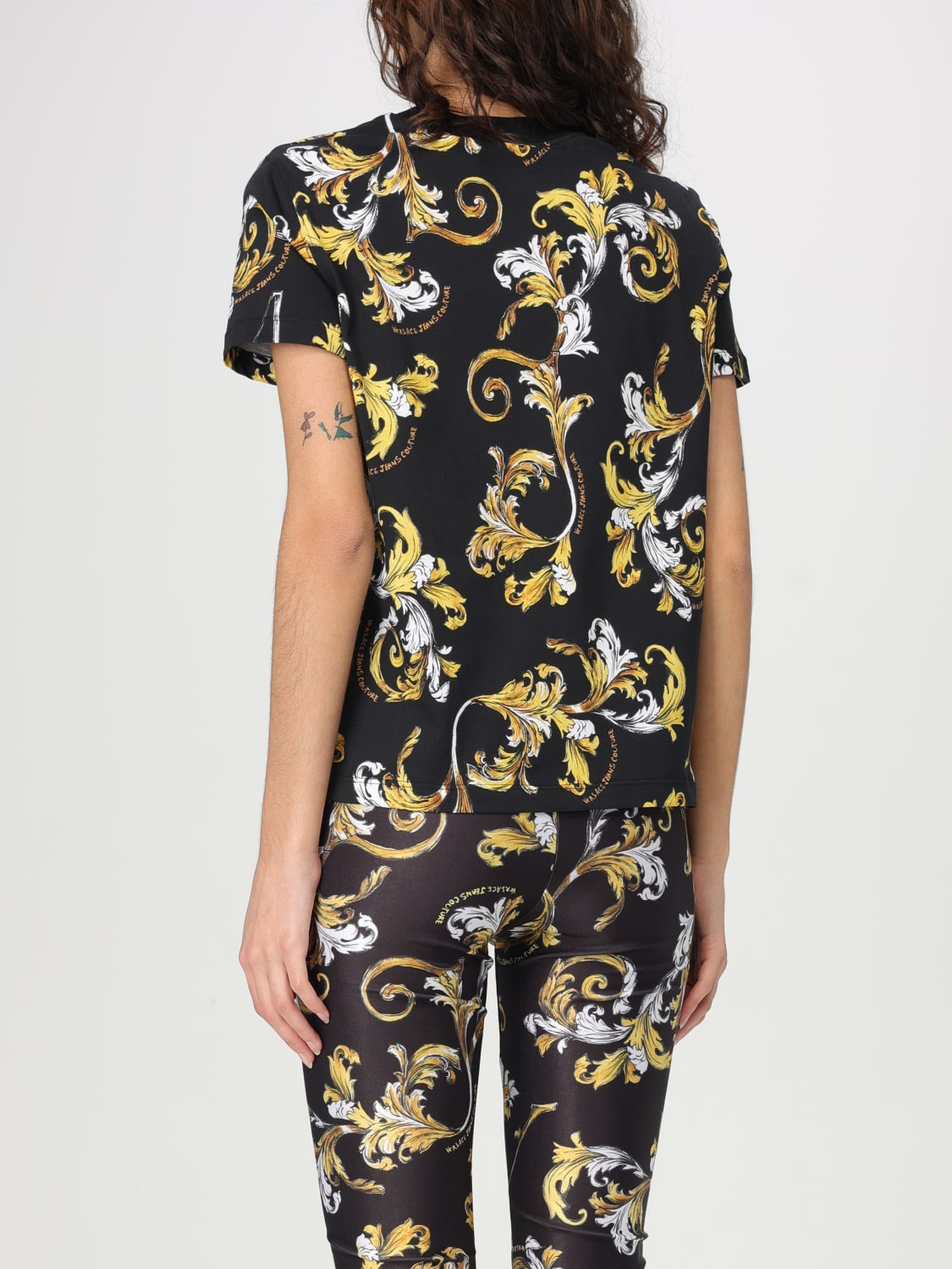 VERSACE JEANS COUTURE: T-shirt woman - Black | Versace Jeans