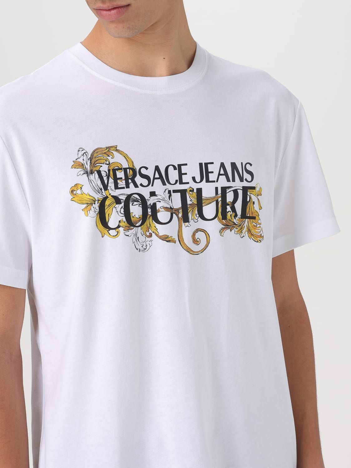 VERSACE JEANS COUTURE: T-shirt men - White | Versace Jeans