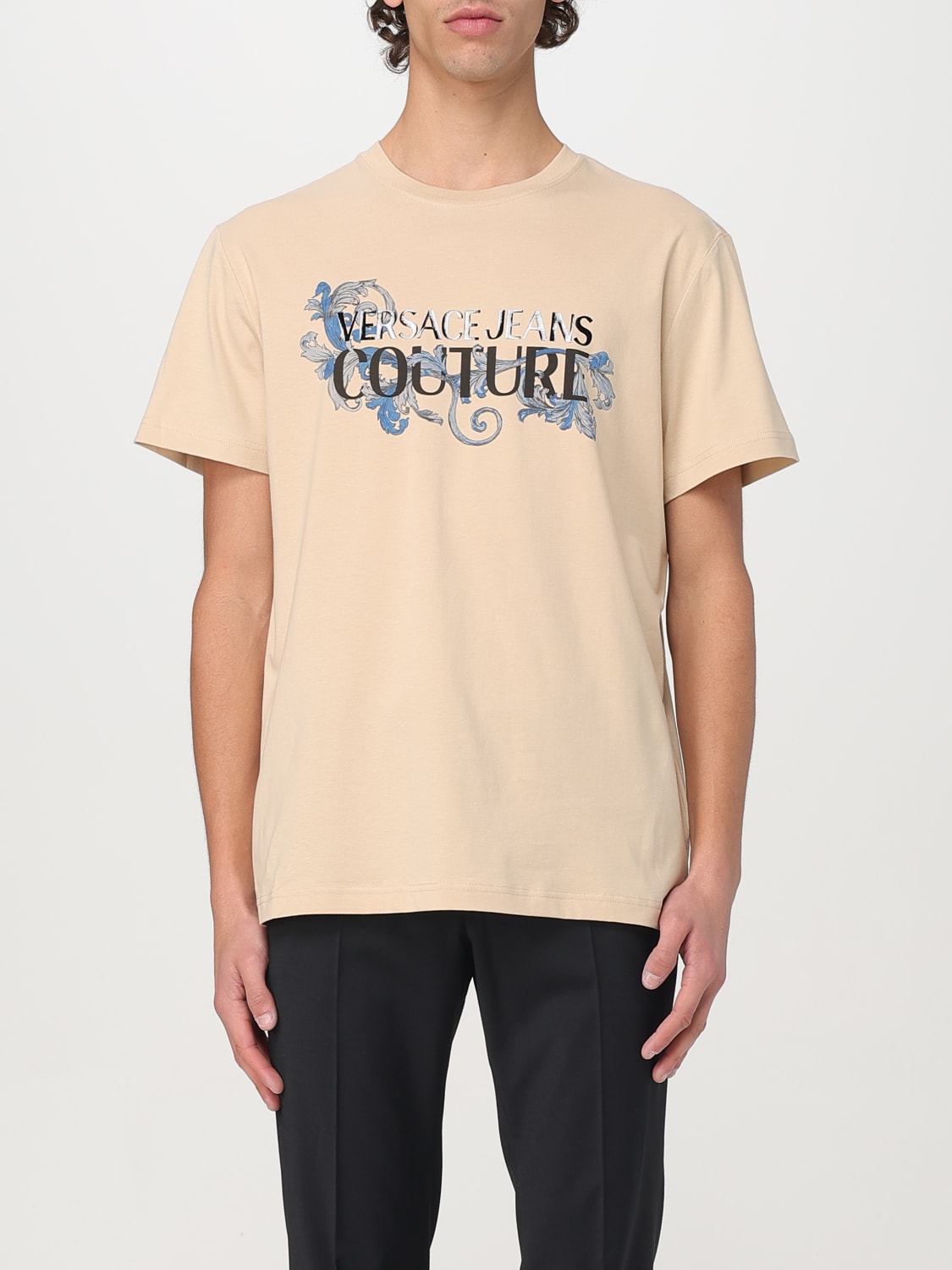 Tシャツ・カットソー VERSACE JEANS SS25 (78GAHC05 CJ01CG03) VERSACE JEANS COUTURE: T-shirt men - Multicolor | Versace