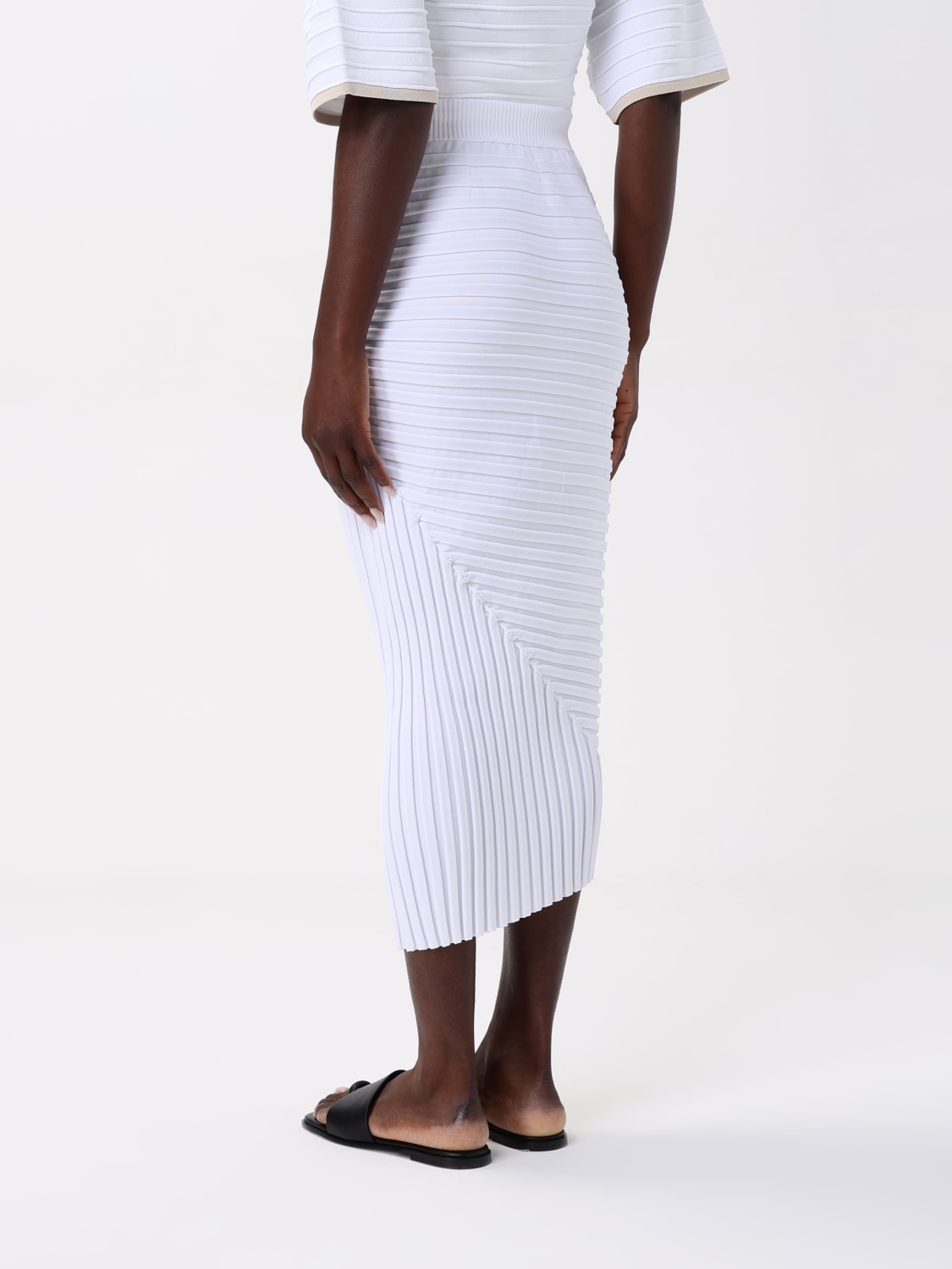 LIVIANA CONTI: Skirt woman - White | Liviana Conti skirt