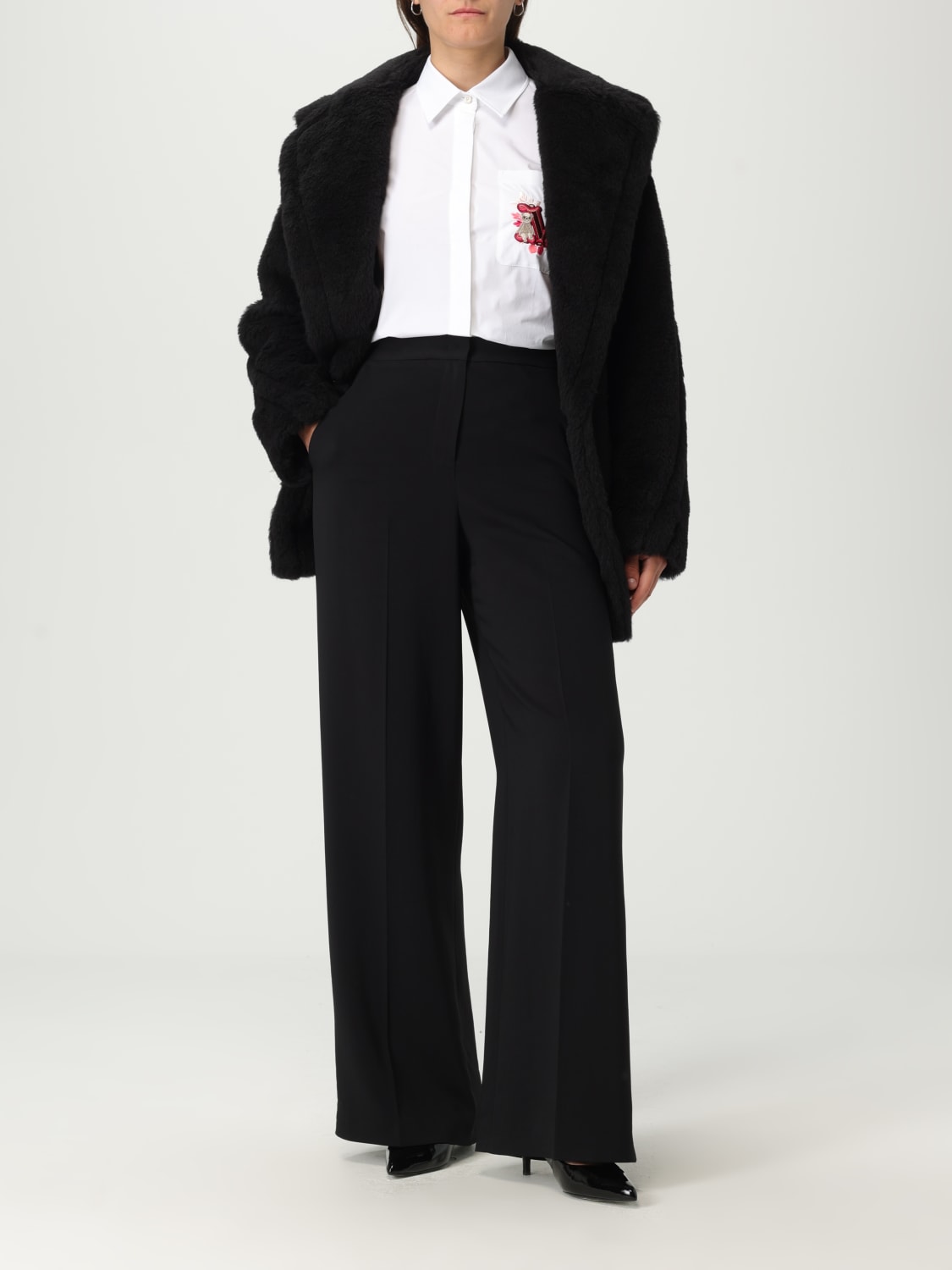 MAX MARA: Jacket woman - Black | Max Mara fur coats