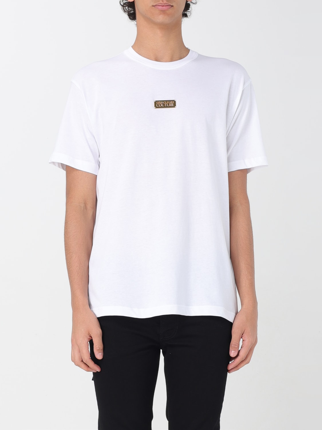 Tシャツ・カットソー VERSACE JEANS COUTURE Men T-shirt White 78GAHT08CJ00T G03 VERSACE JEANS COUTURE: T-shirt men - White | Versace Jeans