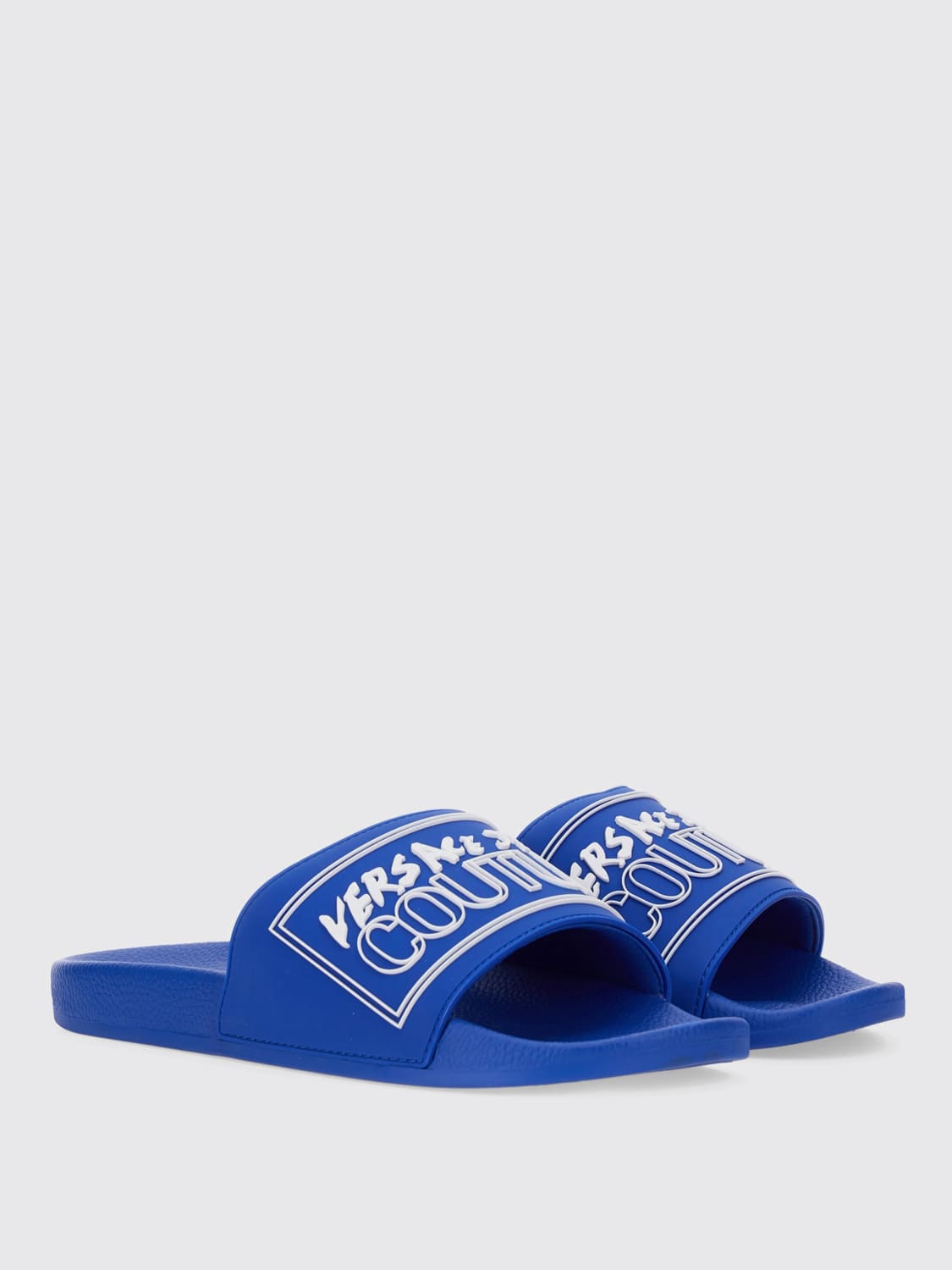 VERSACE JEANS COUTURE SANDALS: Sandals men Versace Jeans Couture, Blue - Img 2