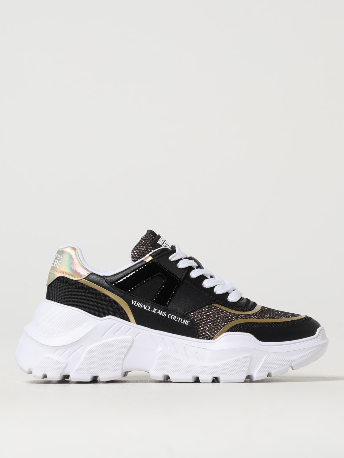 VERSACE JEANS COUTURE: Shoes woman - Black | Versace Jeans