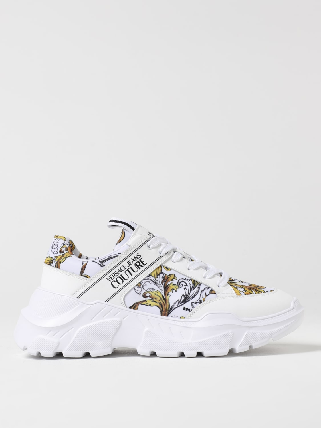 スニーカー VERSACE Men Sneakers 78YA3SD1 ZSC63S10 White Speedtrack Sneakers White,Print | VERSACE US