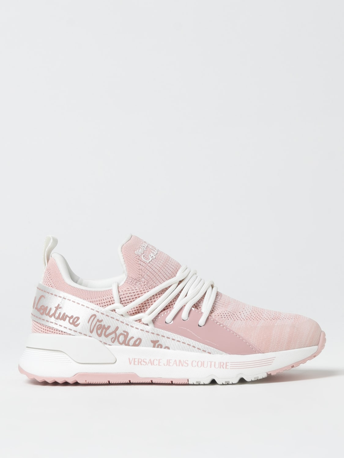 スニーカー VERSACE JEANS COUTURE Woman Sneakers Pink 78VA3SA8ZSC61 489 VERSACE JEANS COUTURE: Shoes woman - Pink | Versace Jeans
