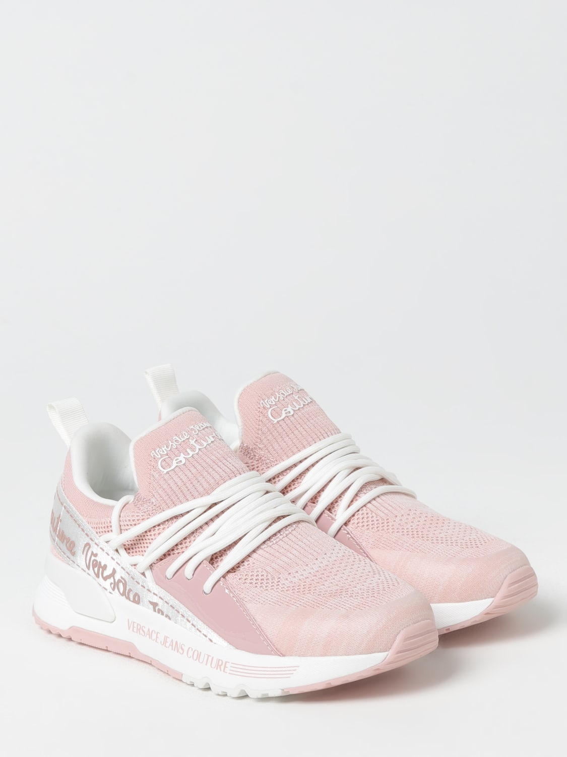スニーカー VERSACE JEANS COUTURE Woman Sneakers Pink 78VA3SA8ZSC61 489 VERSACE JEANS COUTURE: Shoes woman - Pink | Versace Jeans