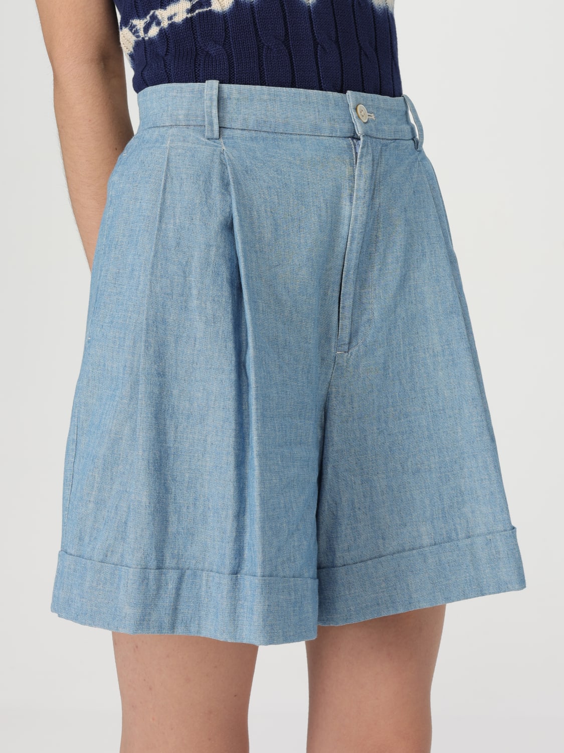 ショートパンツ POLO RALPH LAUREN Woman Short Blue 211959939 001 POLO RALPH LAUREN:ショートパンツ レディース - ブルー