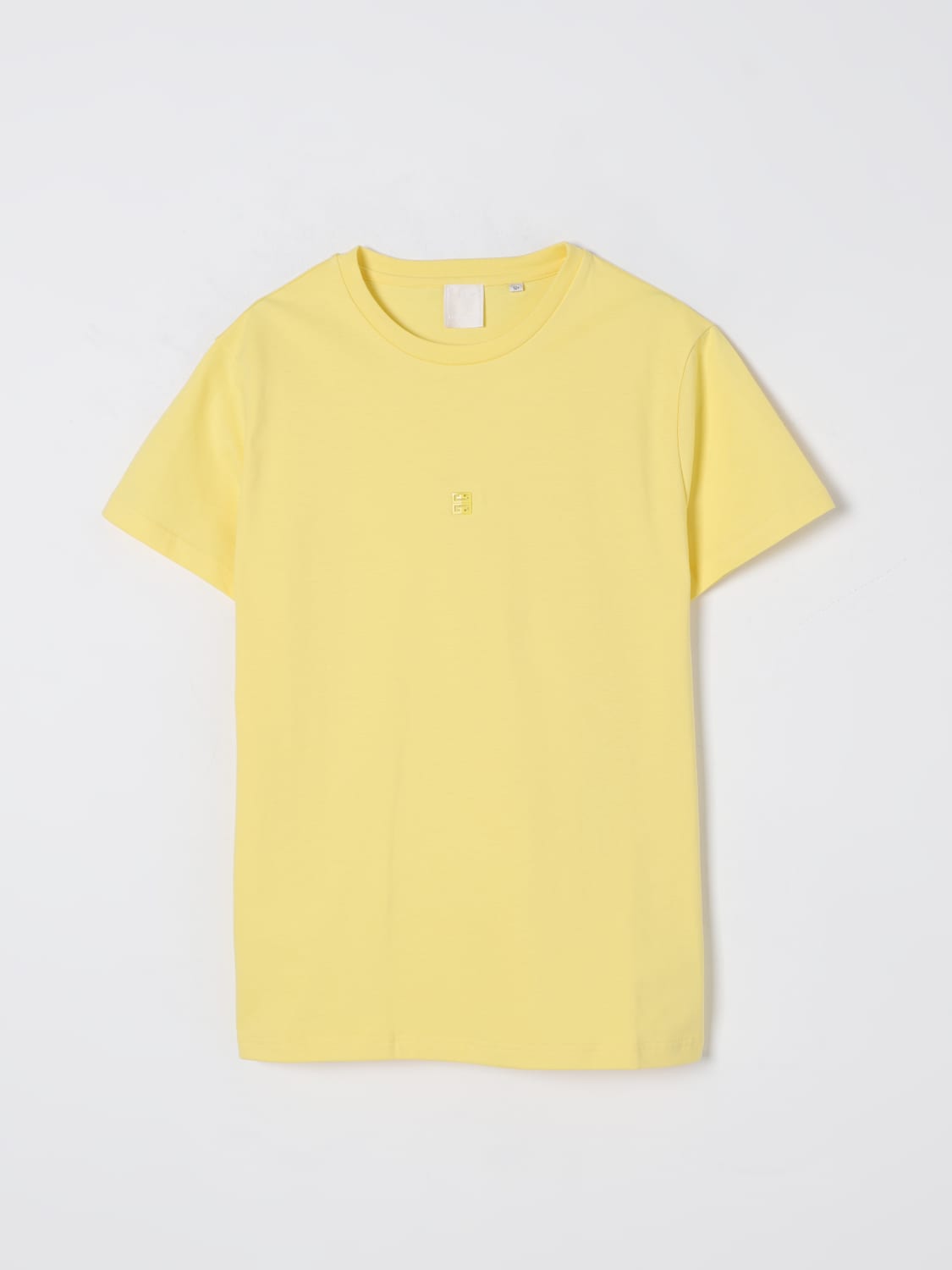 GIVENCHY T-SHIRT: T-shirt in cotone con logo Givenchy, Giallo - Img 1