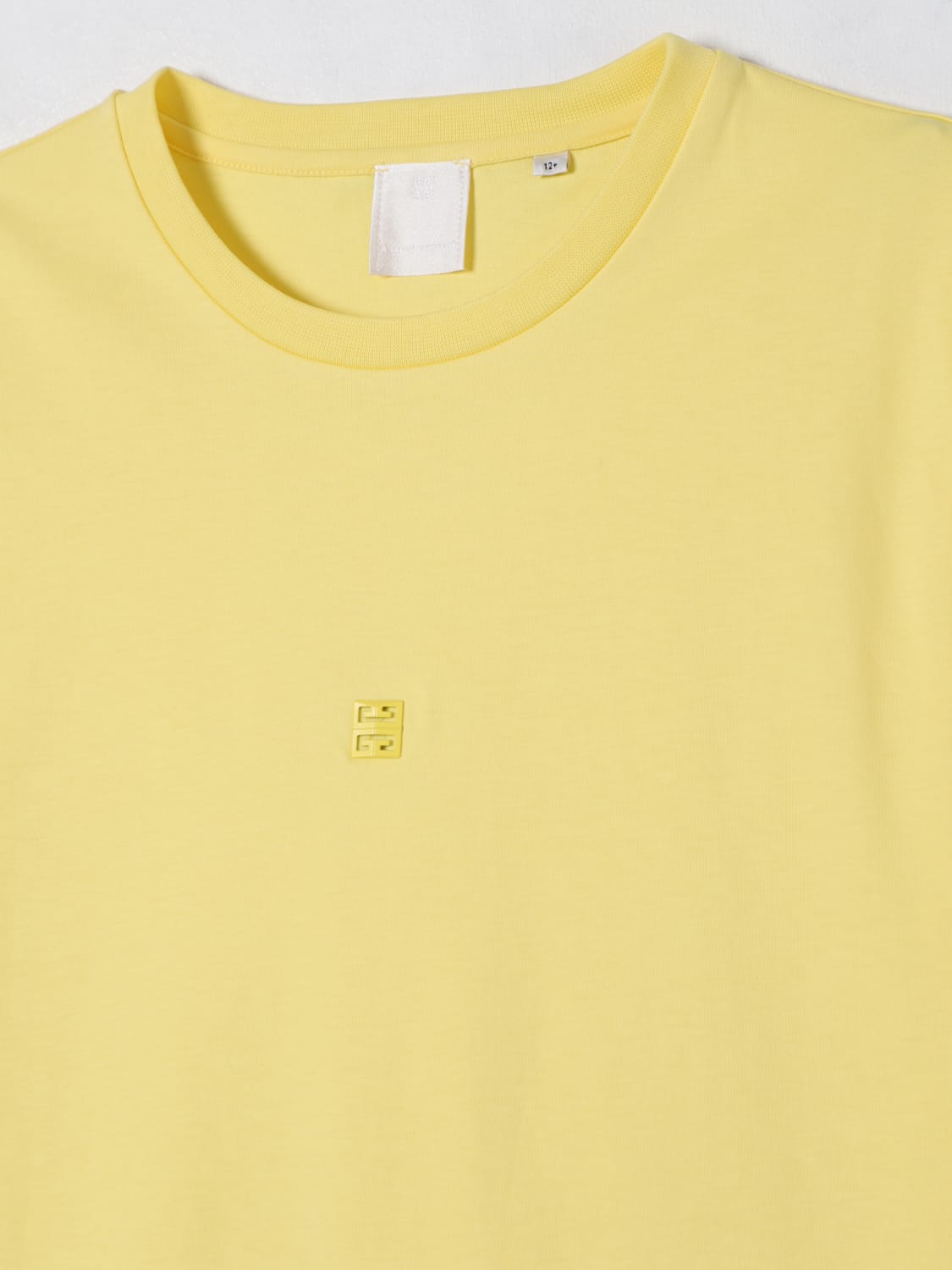 GIVENCHY T-SHIRT: T-shirt in cotone con logo Givenchy, Giallo - Img 3