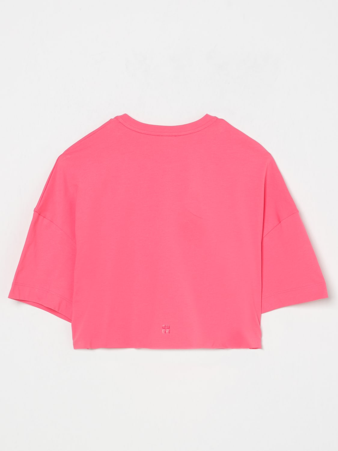 Tシャツ・カットソー GIVENCHY Woman T-Shirt Pink BW70F920GU 639 Givenchy - Light Pink T-Shirt With Logos For Girls And Teen