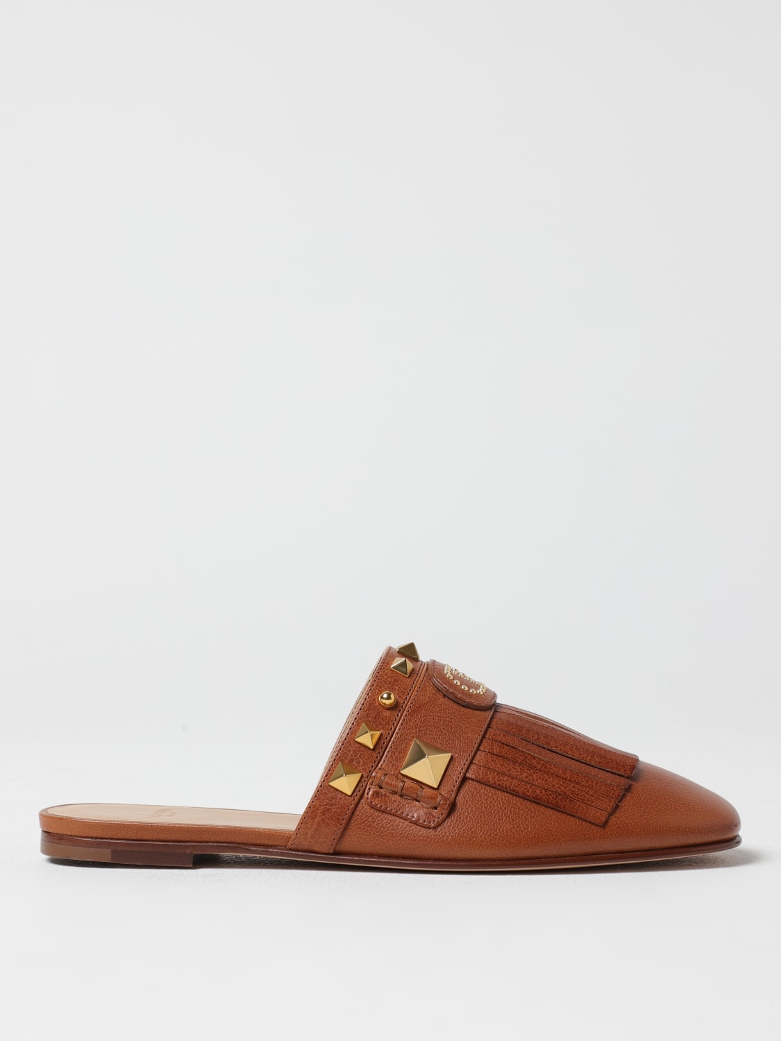 VALENTINO GARAVANI SHOES: Flat sandals woman Valentino Garavani, Tobacco - Img 1