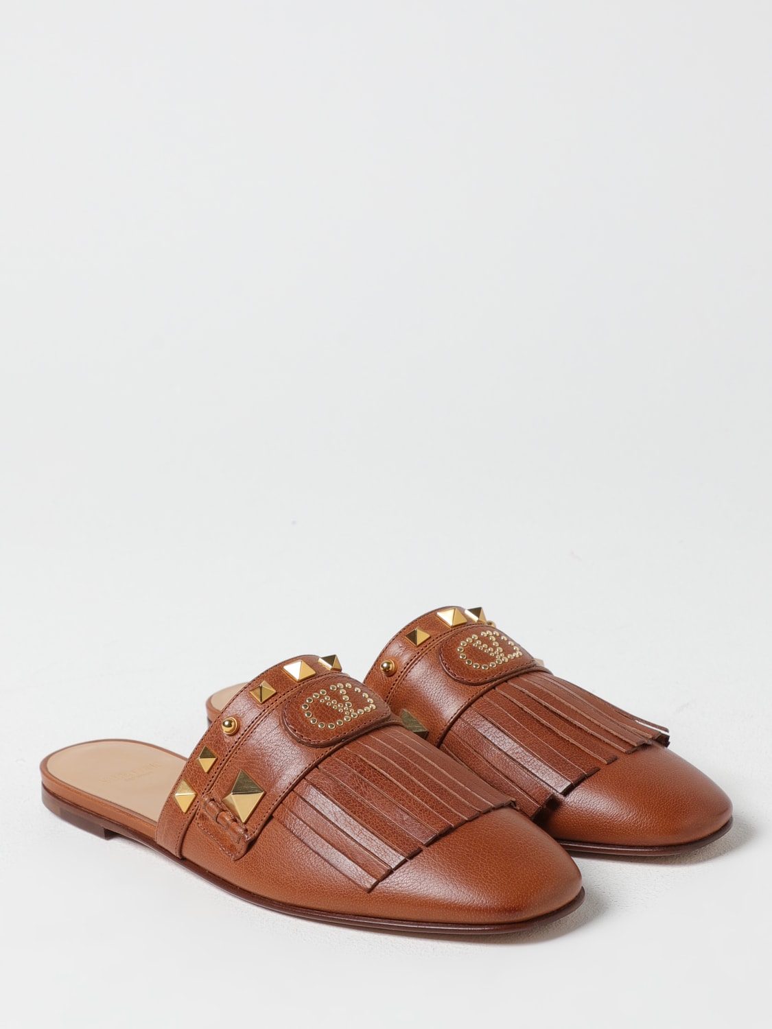 VALENTINO GARAVANI SHOES: Flat sandals woman Valentino Garavani, Tobacco - Img 2