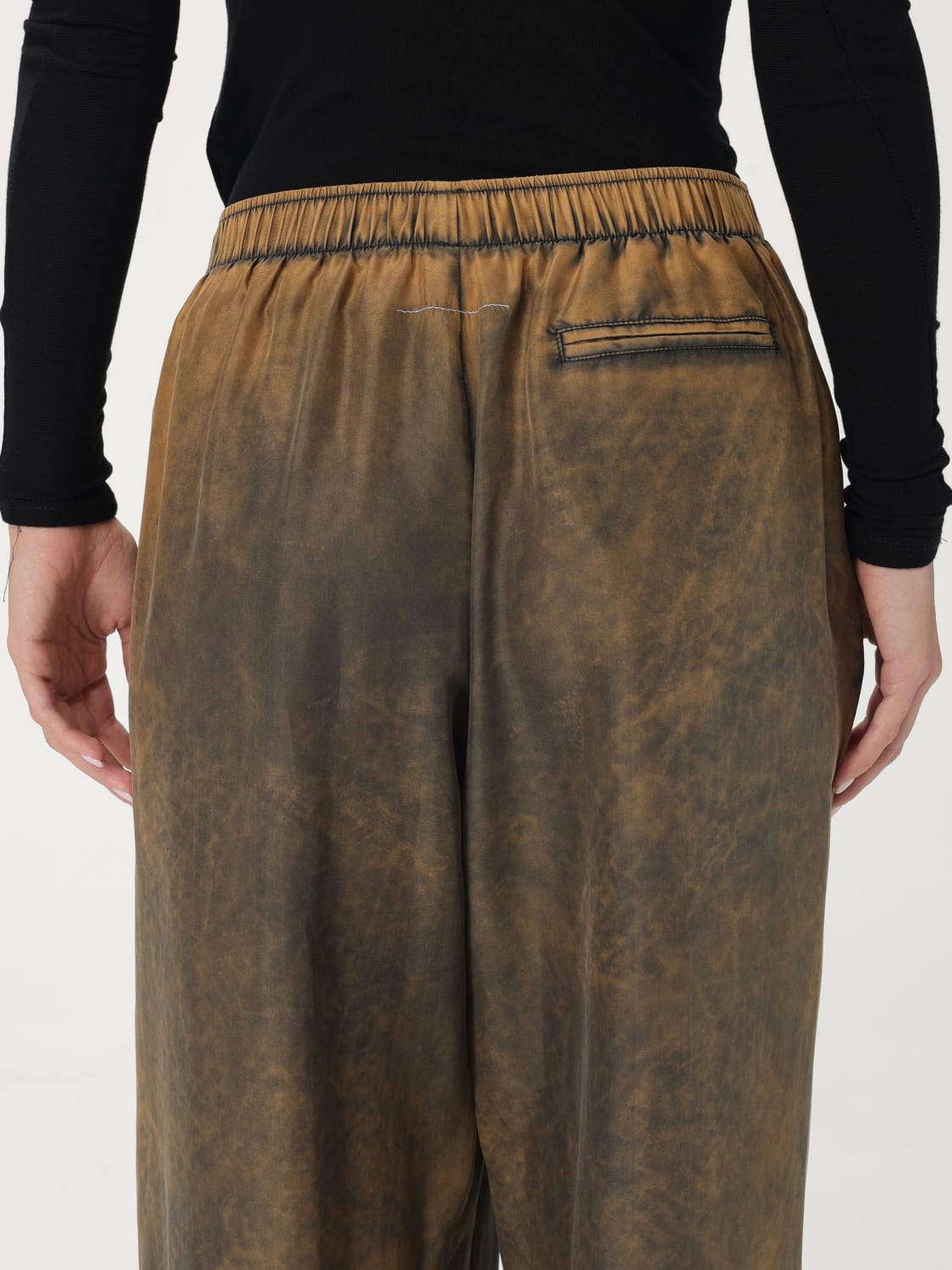 MM6 MAISON MARGIELA: Pants woman - Blue | Mm6 Maison