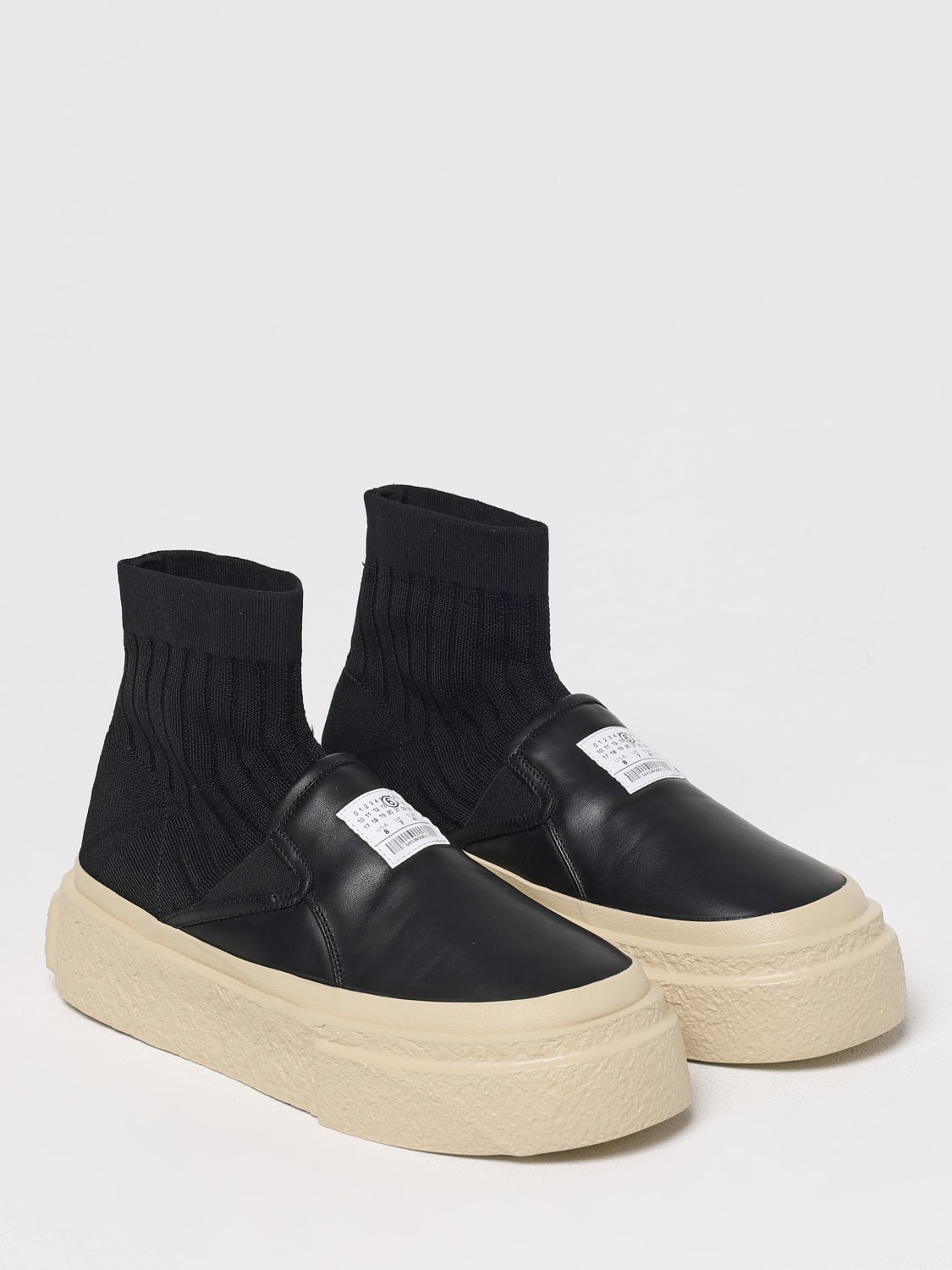 スニーカー MM6 MAISON MARGIELA Men Sneakers SH1WS0011P8087 T8013 BLACK MM6 Maison Margiela Sneakers with sock | Men's Shoes | Vitkac
