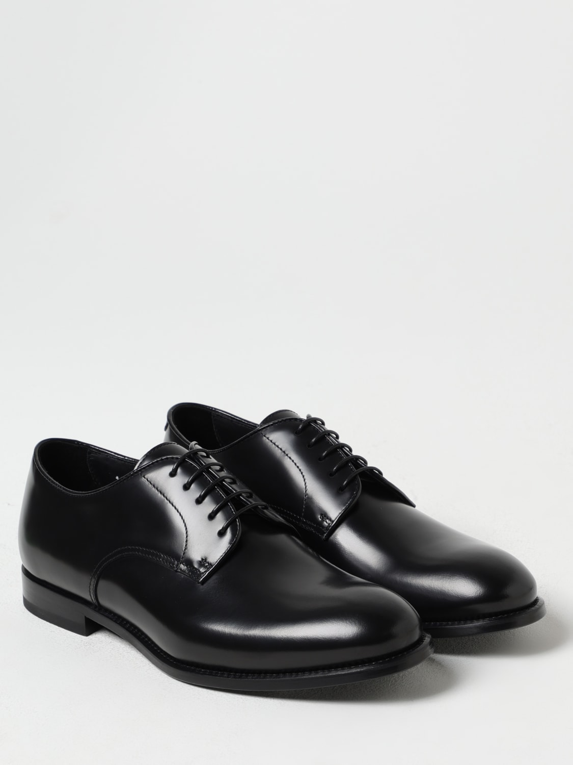 DOUCAL'S SCARPE STRINGATE: Derby Doucal's in pelle spazzolata, Nero - Img 2
