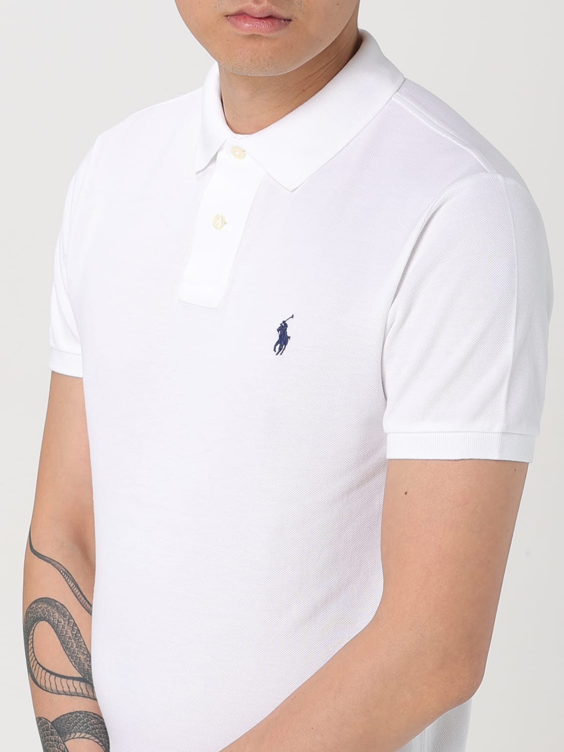 POLO RALPH LAUREN：ポロシャツ メンズ - ホワイト | GIGLIO.COM