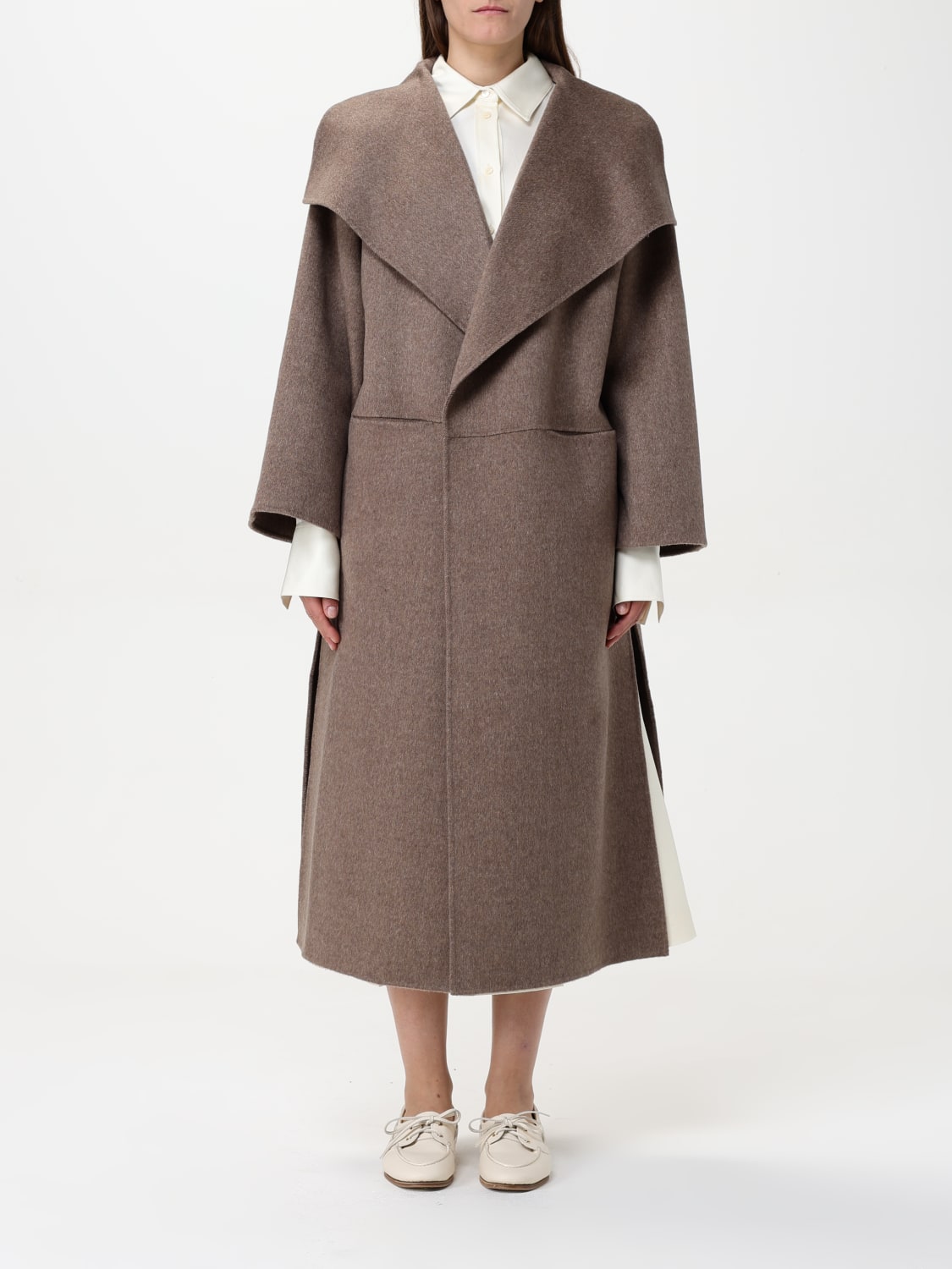 コート TOTEME Woman Coat Brown 251WRO885FB0360 265 TOTEME: Coat woman - Brown | Toteme coat 251WRO885FB0360