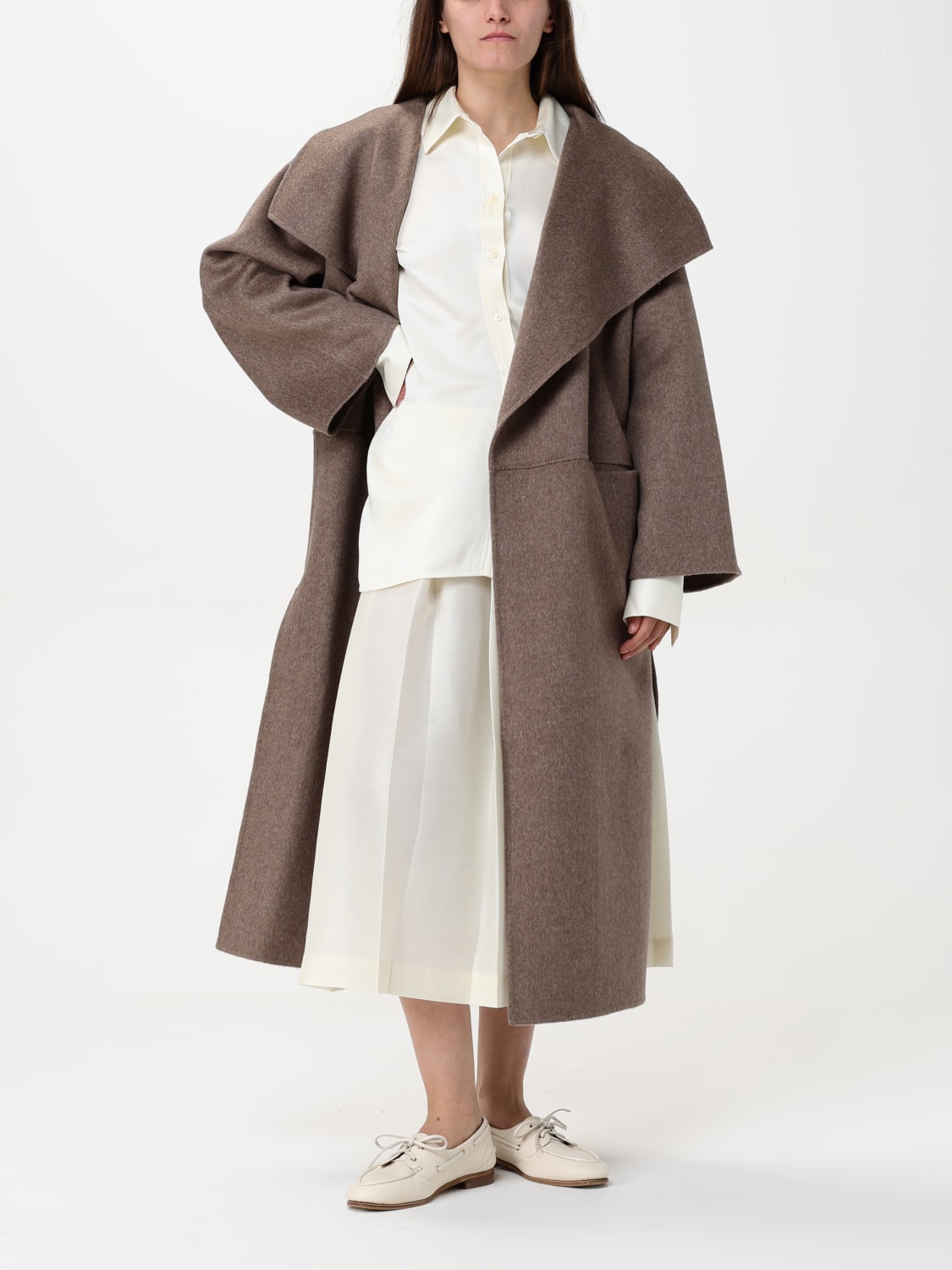 コート TOTEME Woman Coat Brown 251WRO885FB0360 265 TOTEME: Coat woman - Brown | Toteme coat 251WRO885FB0360