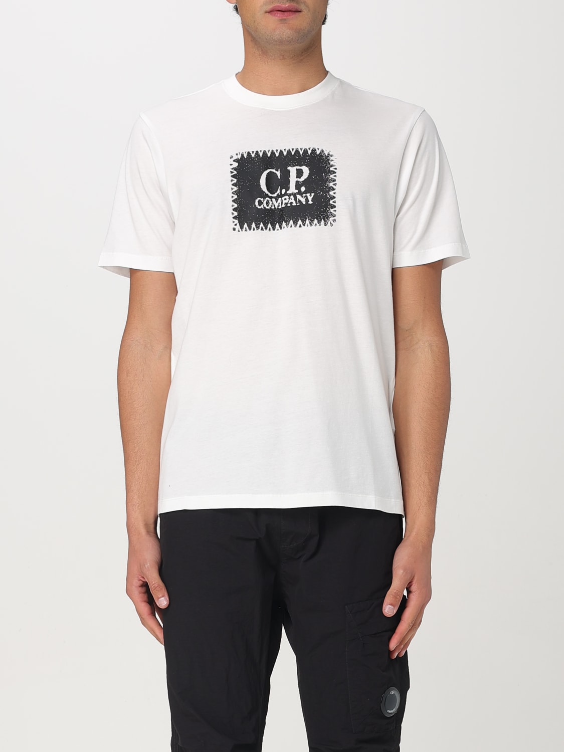 Tシャツ・カットソー C.P. COMPANY Men T-shirt White 18CMTS029A005100W 103 Tシャツ・カットソー C.P. COMPANY Men T Shirts