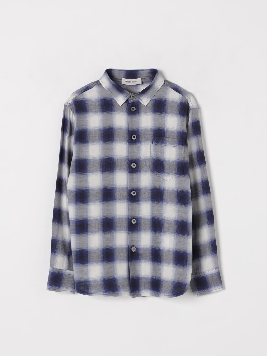 GOLDEN GOOSE SHIRT: Shirt kids Golden Goose, Blue - Img 1
