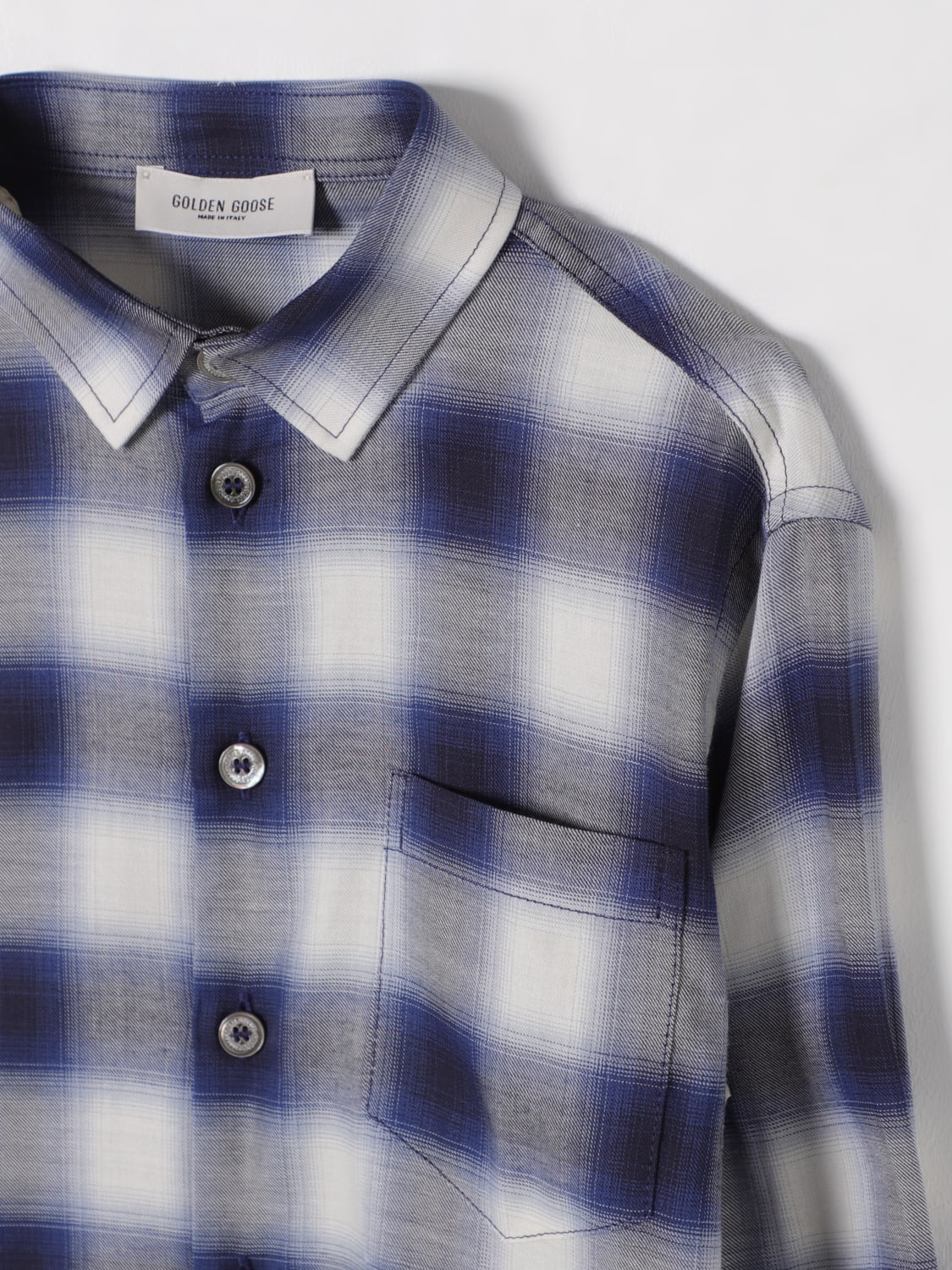 GOLDEN GOOSE SHIRT: Shirt kids Golden Goose, Blue - Img 3