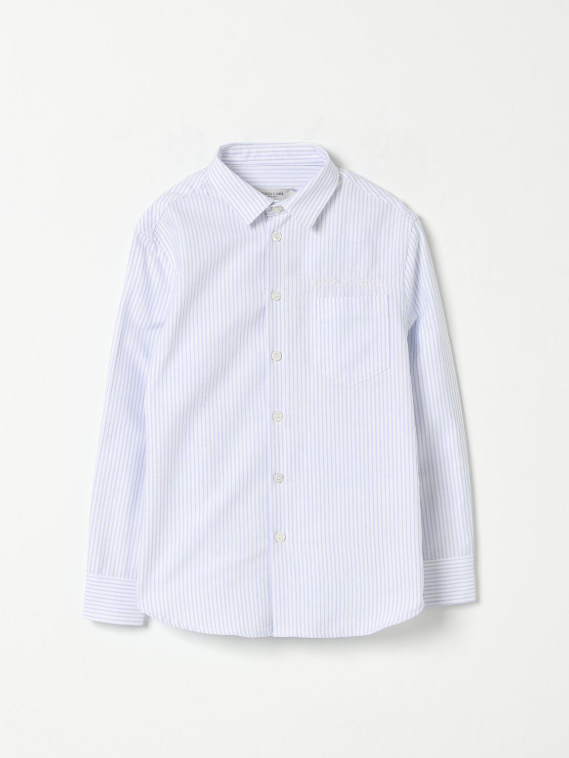 GOLDEN GOOSE SHIRT: Shirt kids Golden Goose, Gnawed Blue - Img 1